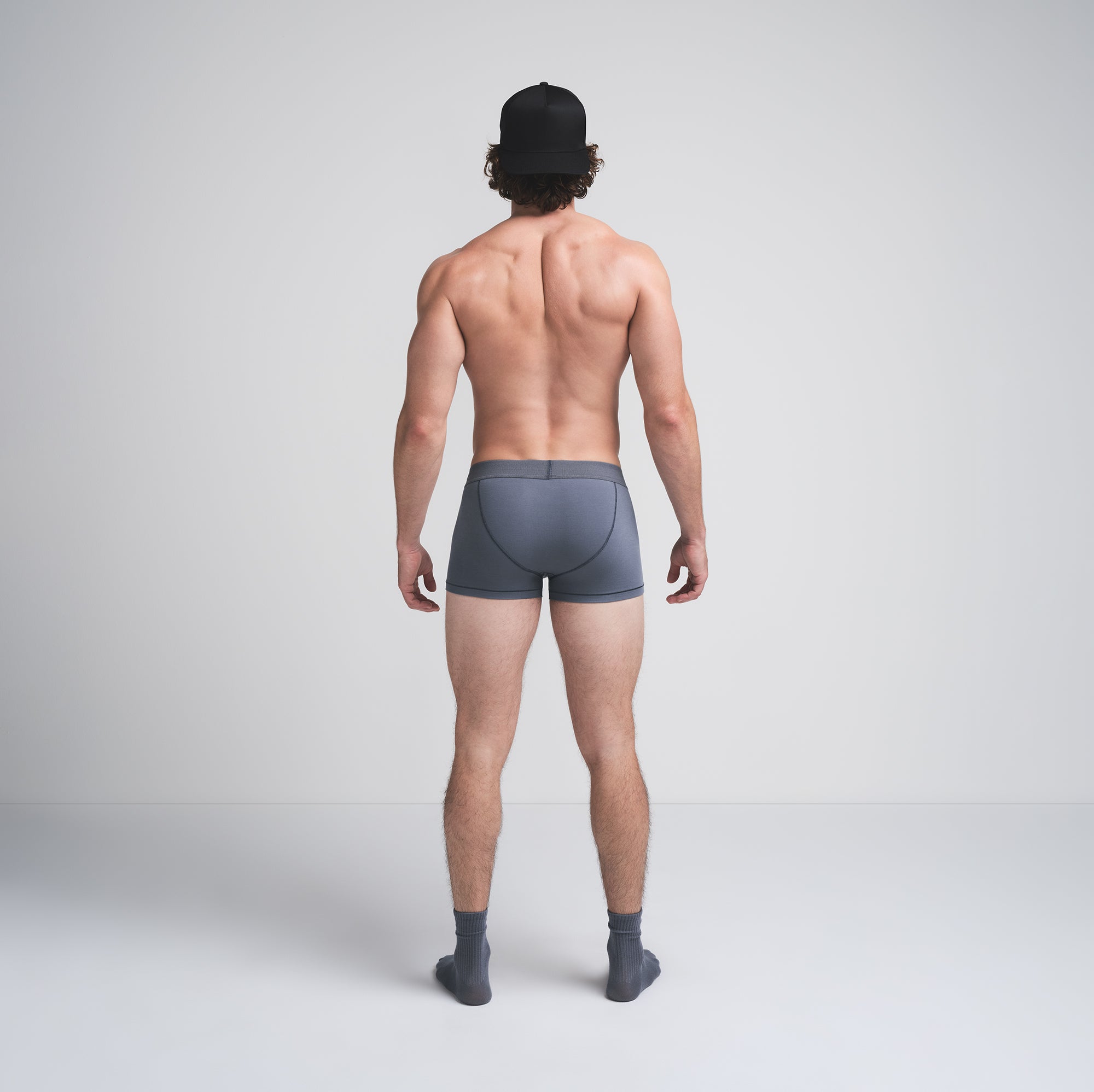 SKIMS COTTON MENS TRUNK | STEEL BLUE - Image 3