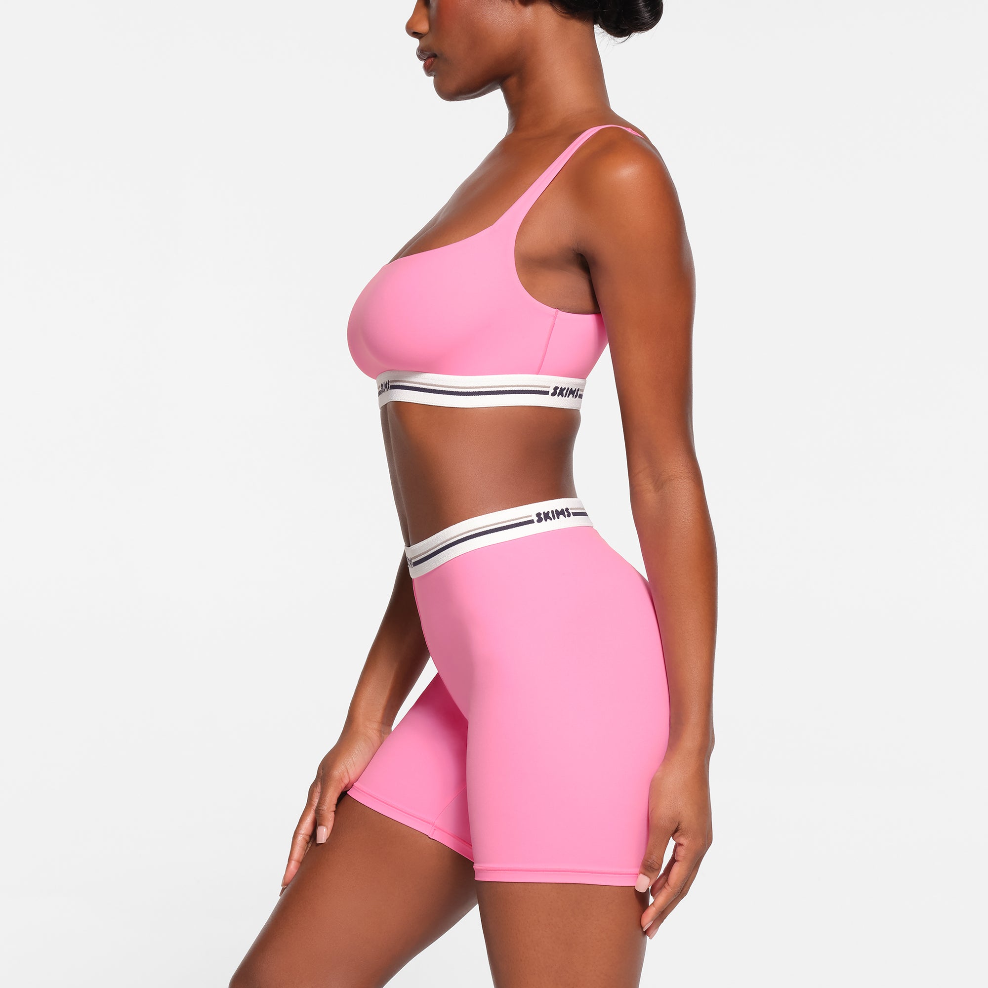FITS EVERYBODY LOGO BIKE SHORT | SUGAR PINK - Image 2
