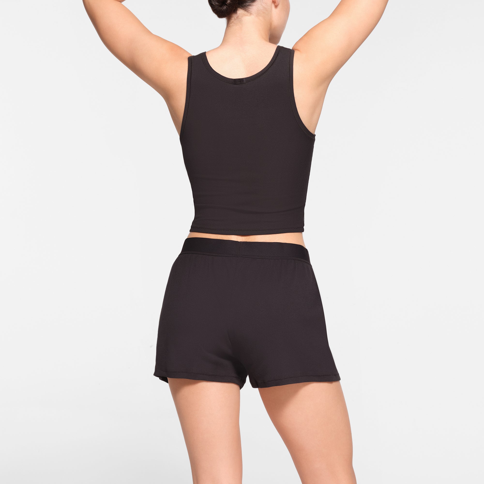 COTTON RIB LOOSE BOXER | SOOT - Image 3
