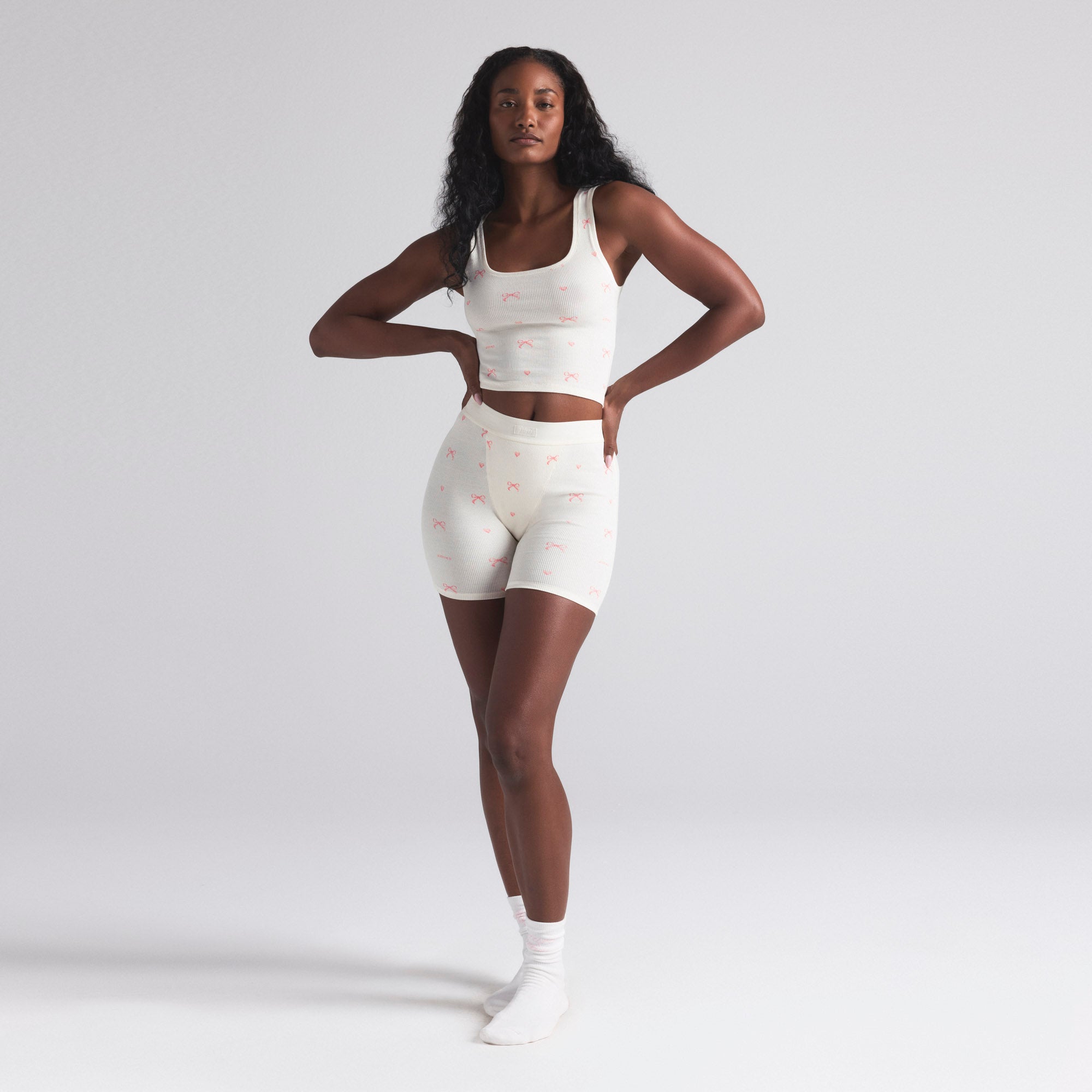 COTTON RIB BOXER 3-PACK | BABY PINK MULTI - Image 2