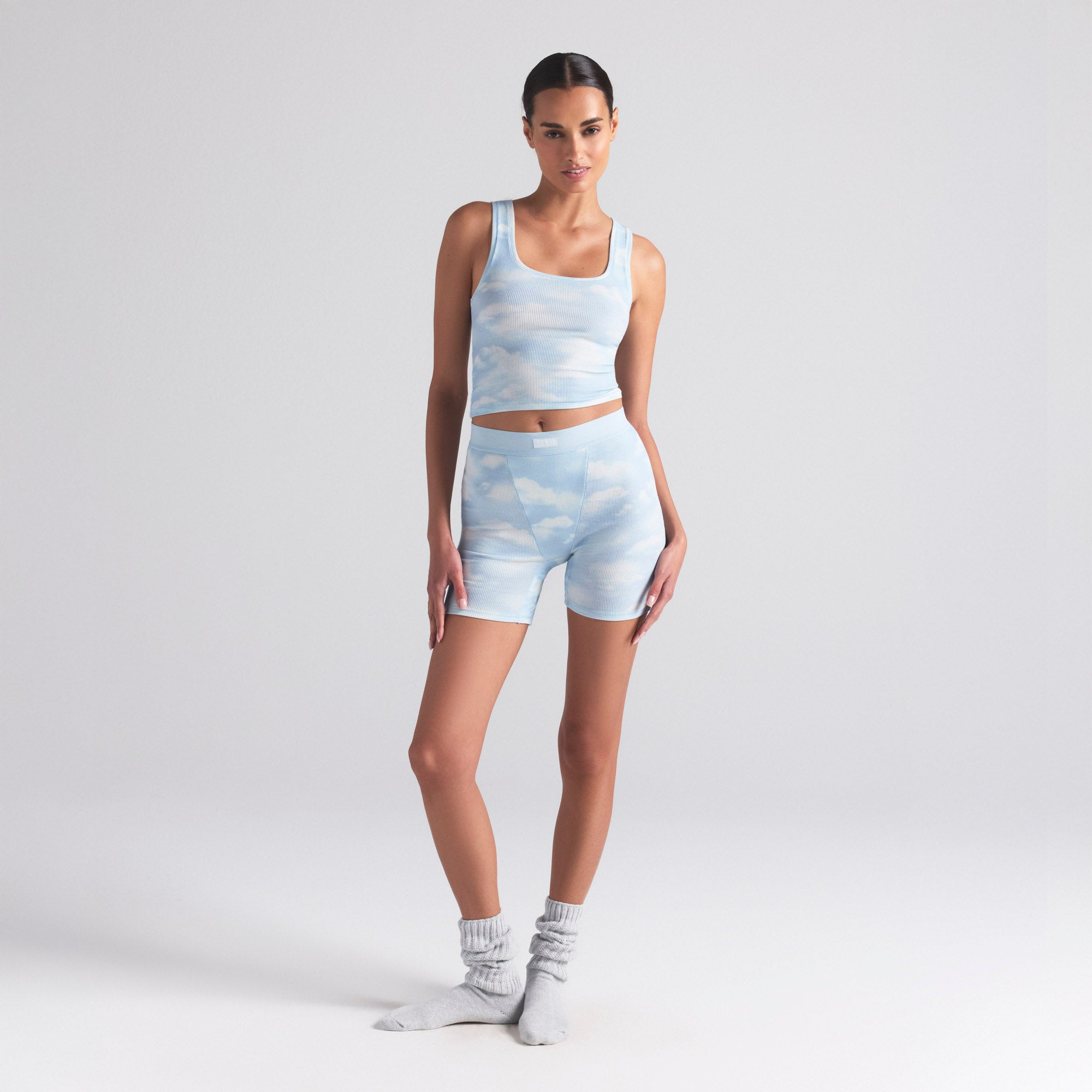 COTTON RIB BOXER 3-PACK | BLUE QUARTZ CLOUD MULTI - Image 3