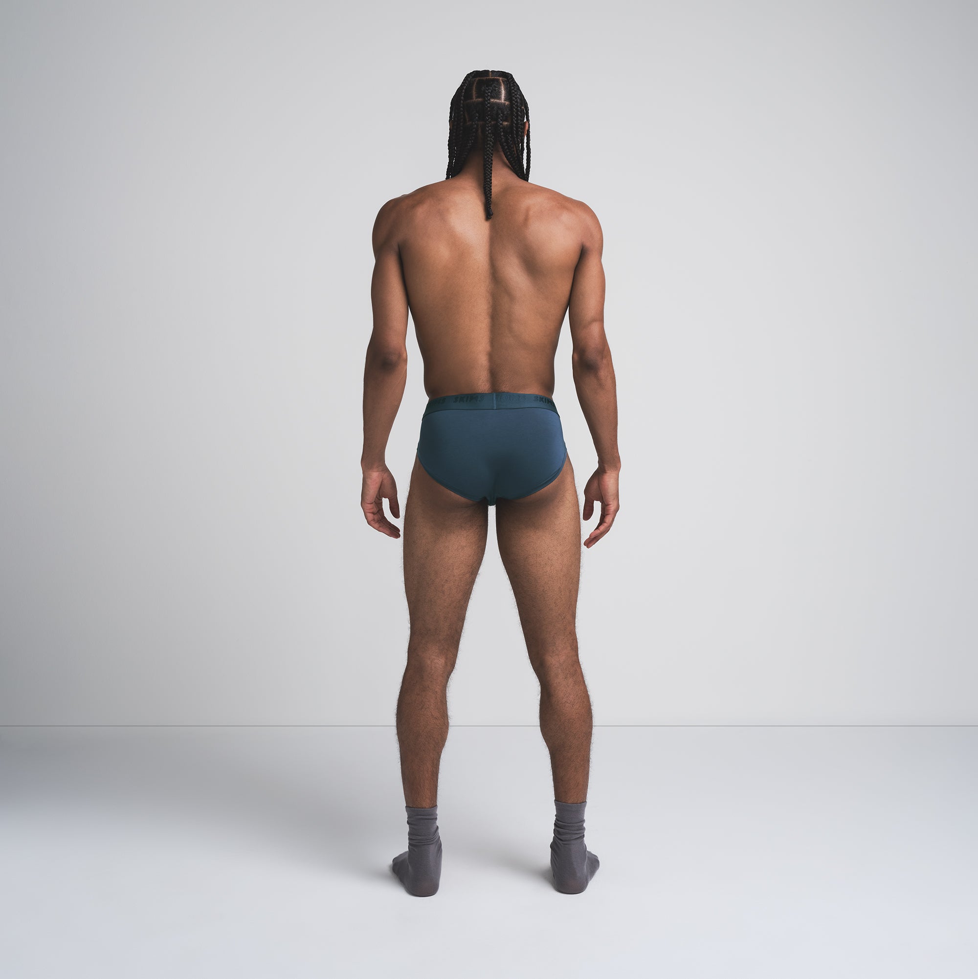 SKIMS STRETCH MENS BRIEF | INDIGO - Image 3