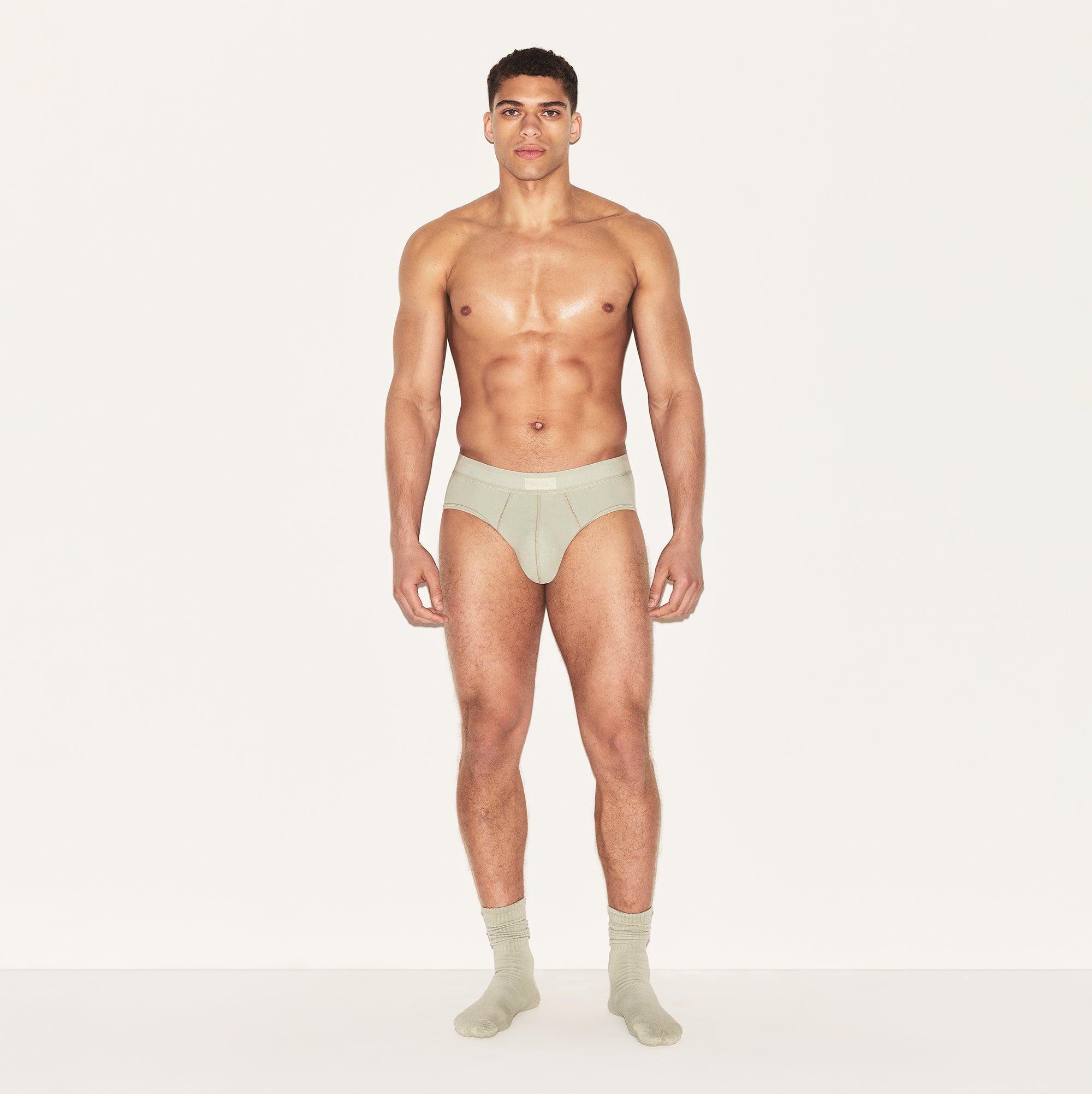SKIMS COTTON MENS BRIEF 3-PACK | ARMY MULTI - Image 4
