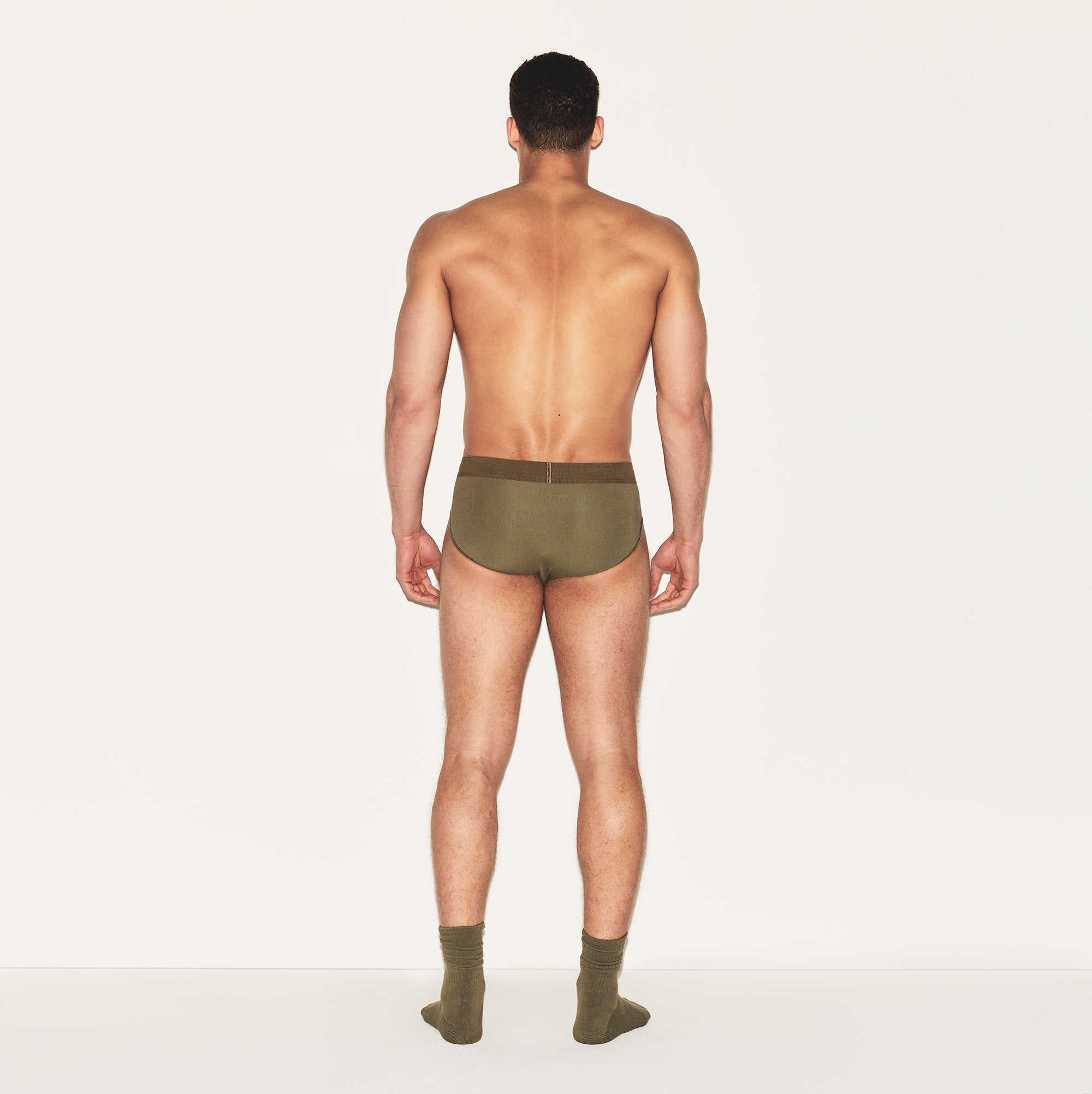 SKIMS COTTON MENS BRIEF 3-PACK | ARMY MULTI - Image 3