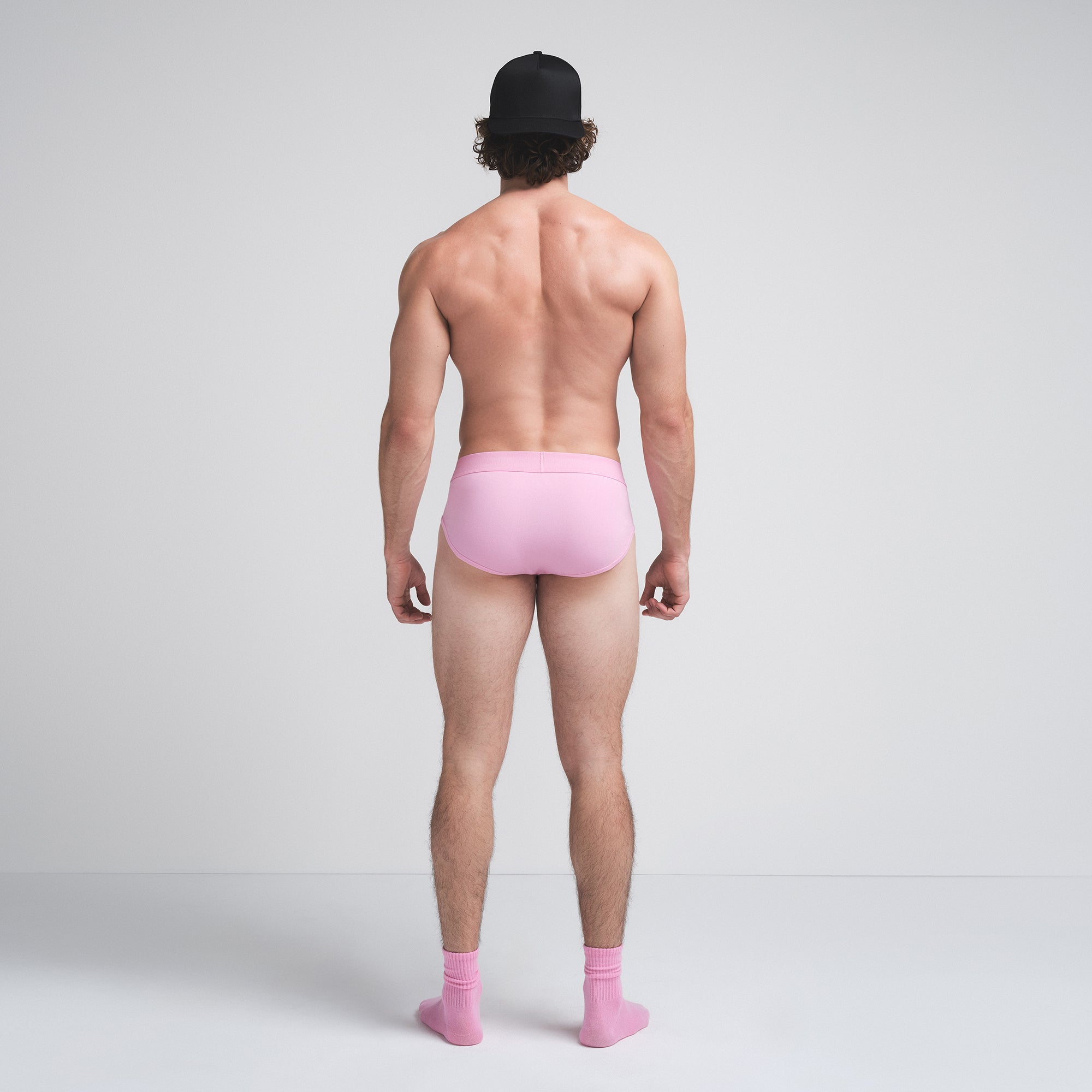 SKIMS COTTON MENS BRIEF 3-PACK | BUBBLE GUM UMBER MULTI - Image 4