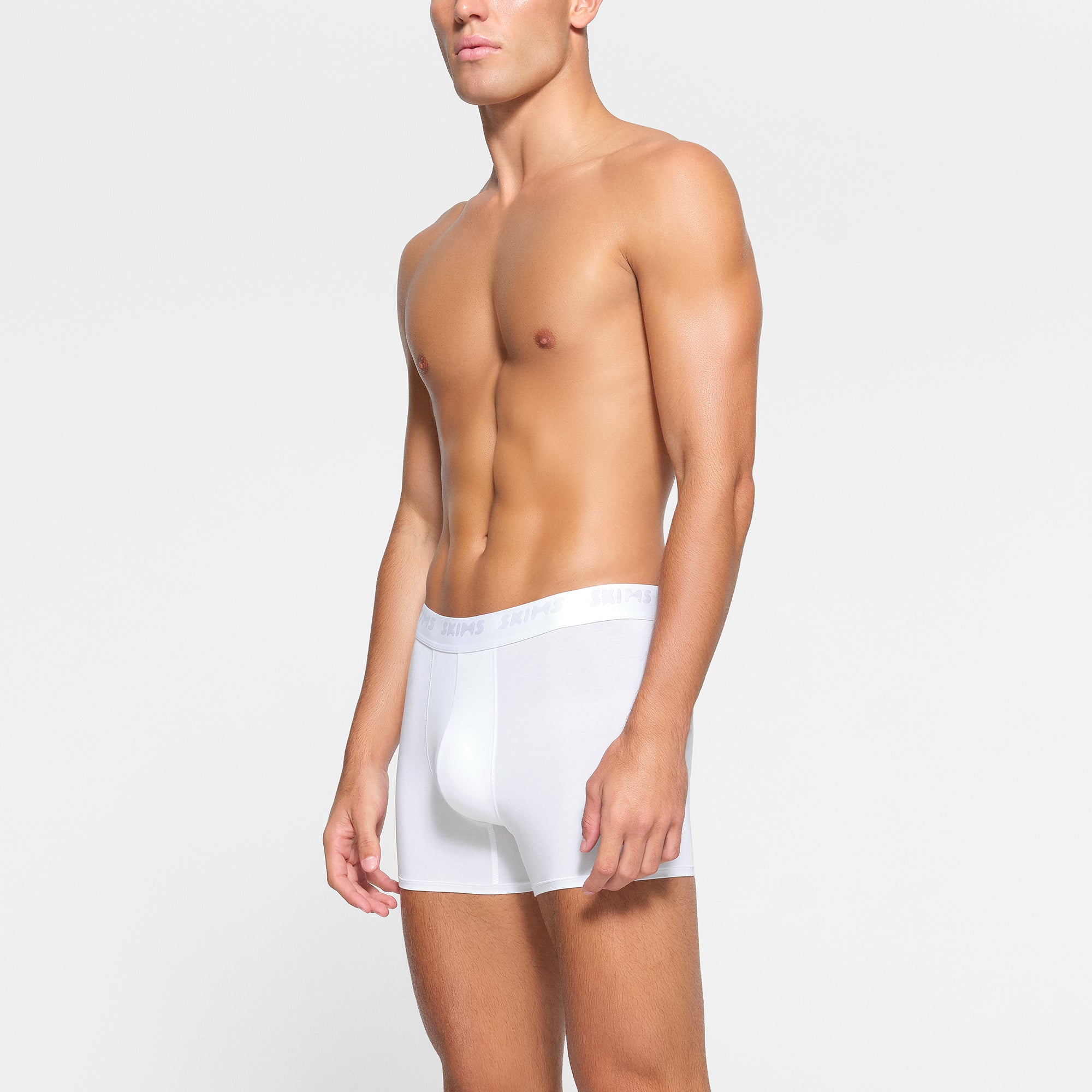 SKIMS STRETCH MENS 3" BOXER BRIEF 3-PACK | CHALK - Image 2