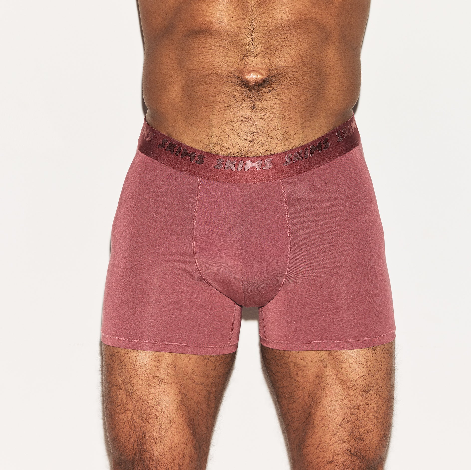 SKIMS STRETCH MENS 3" BOXER BRIEF | CORDOVAN - Image 4