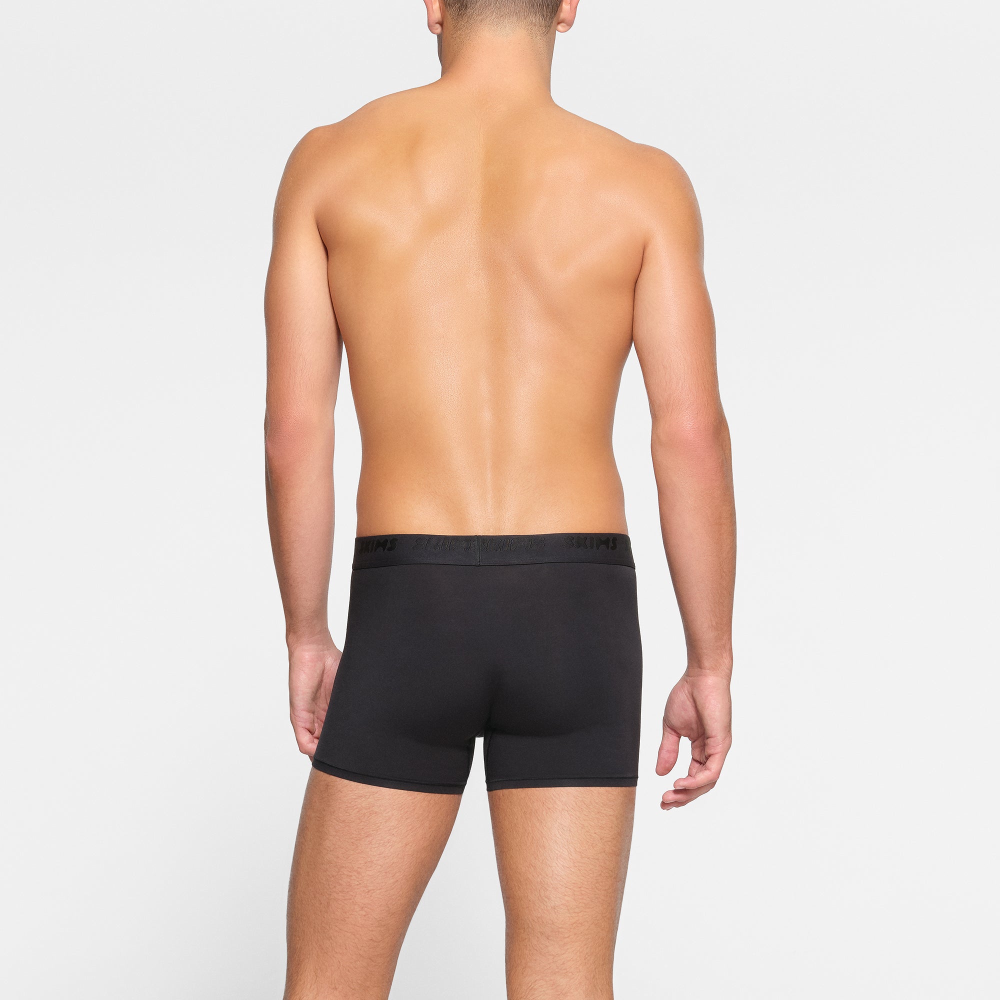 SKIMS STRETCH MENS 3" BOXER BRIEF | OBSIDIAN - Image 3