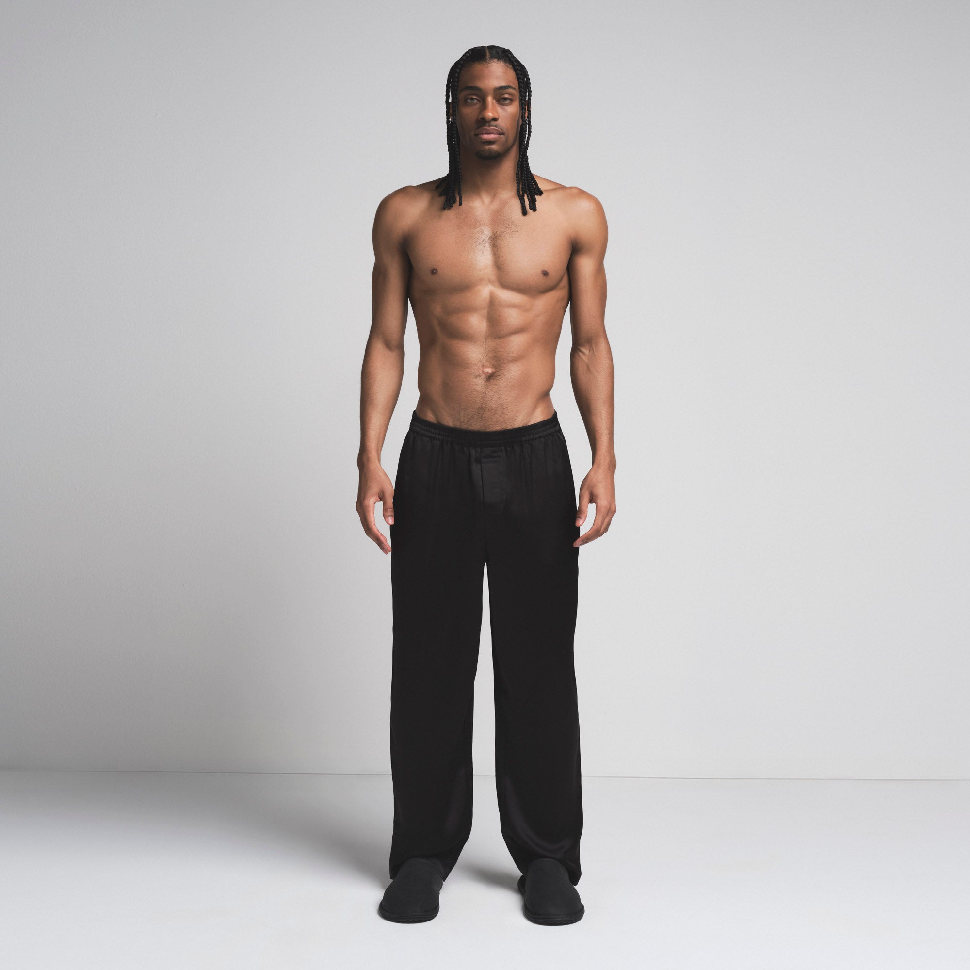 SATEEN SLEEP MENS PANT | ONYX