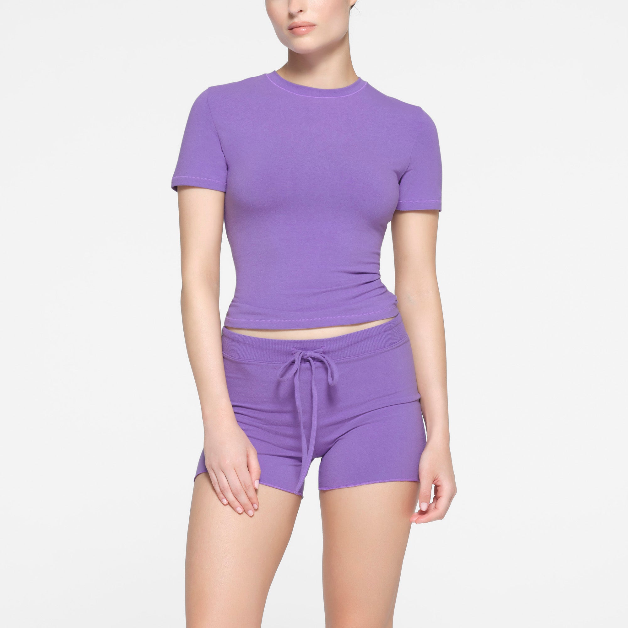 COTTON JERSEY SHORT | ULTRA VIOLET