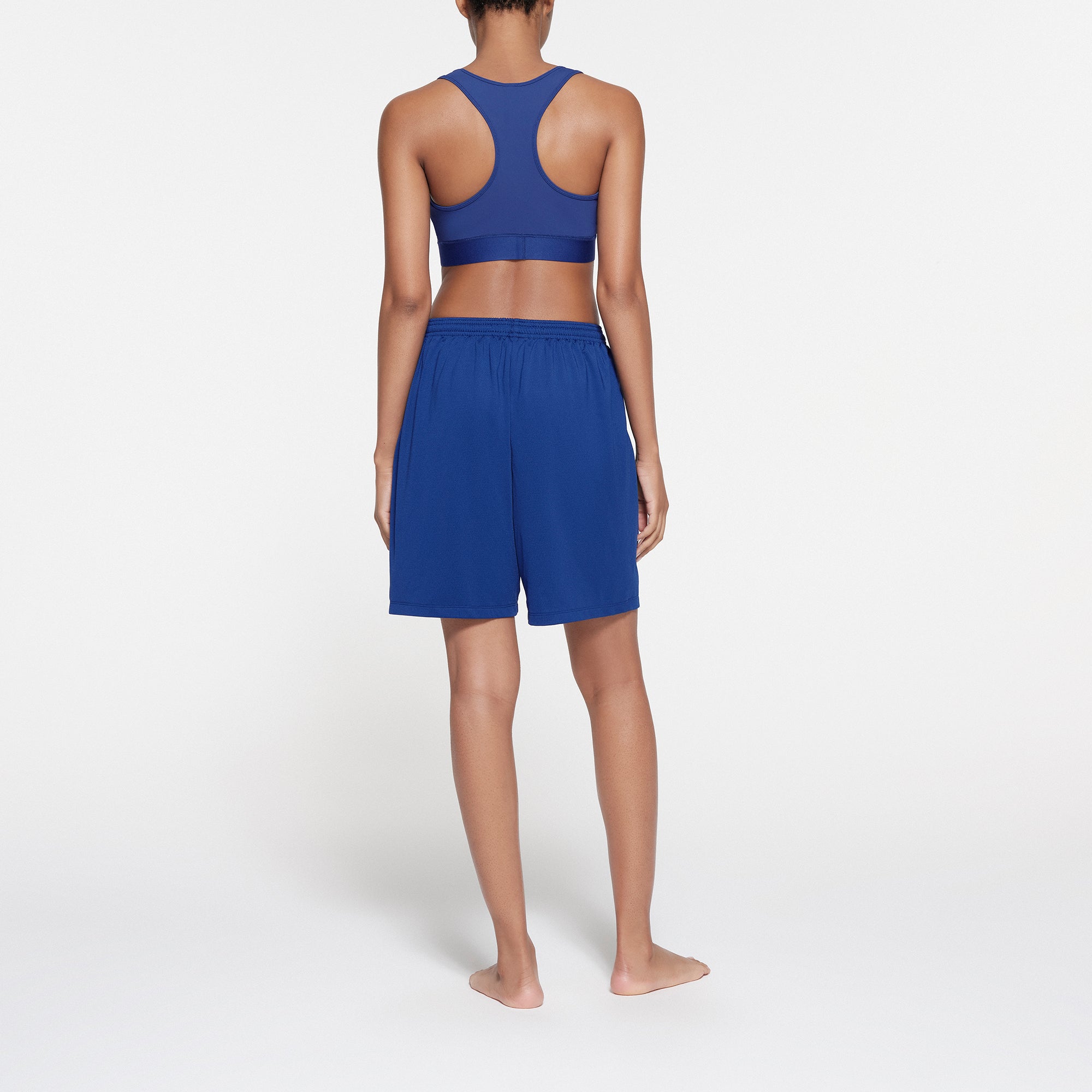 SKIMS TRACK MESH OVERSIZED SHORT | COBALT - Image 3