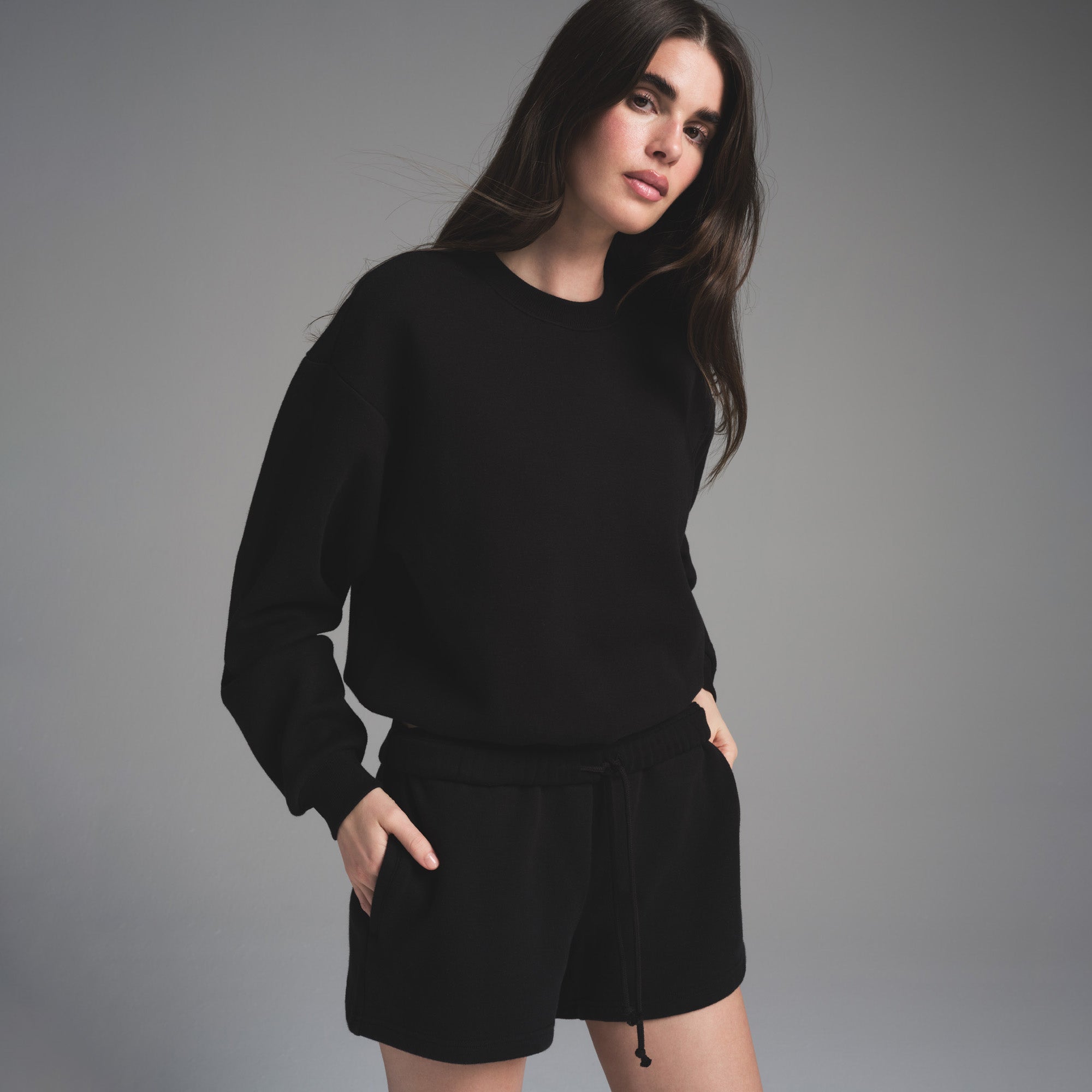 COTTON FLEECE CLASSIC SHORT | ONYX - Image 2