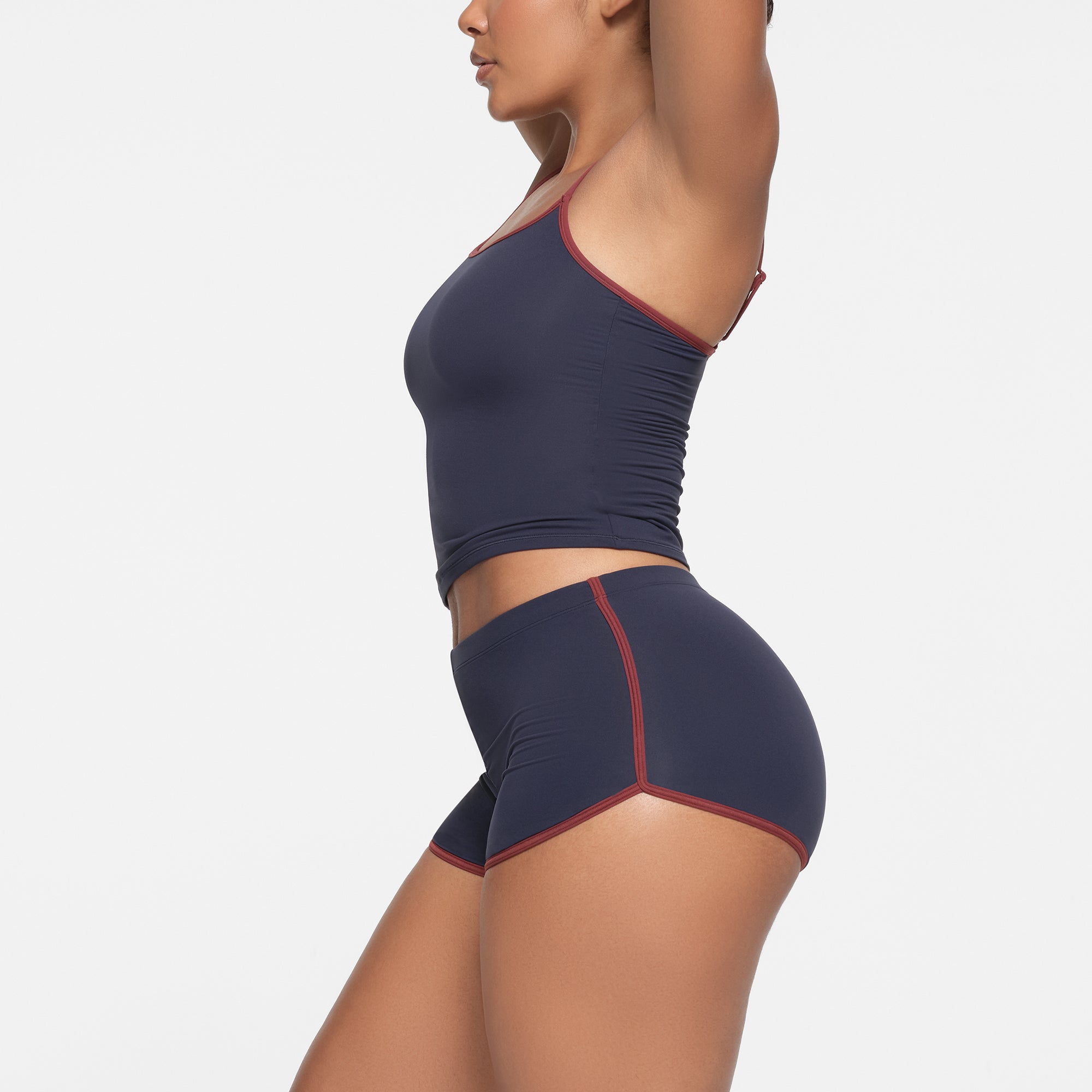 FITS EVERYBODY CONTRAST TRIM DOLPHIN SHORT | NAVY - Image 2