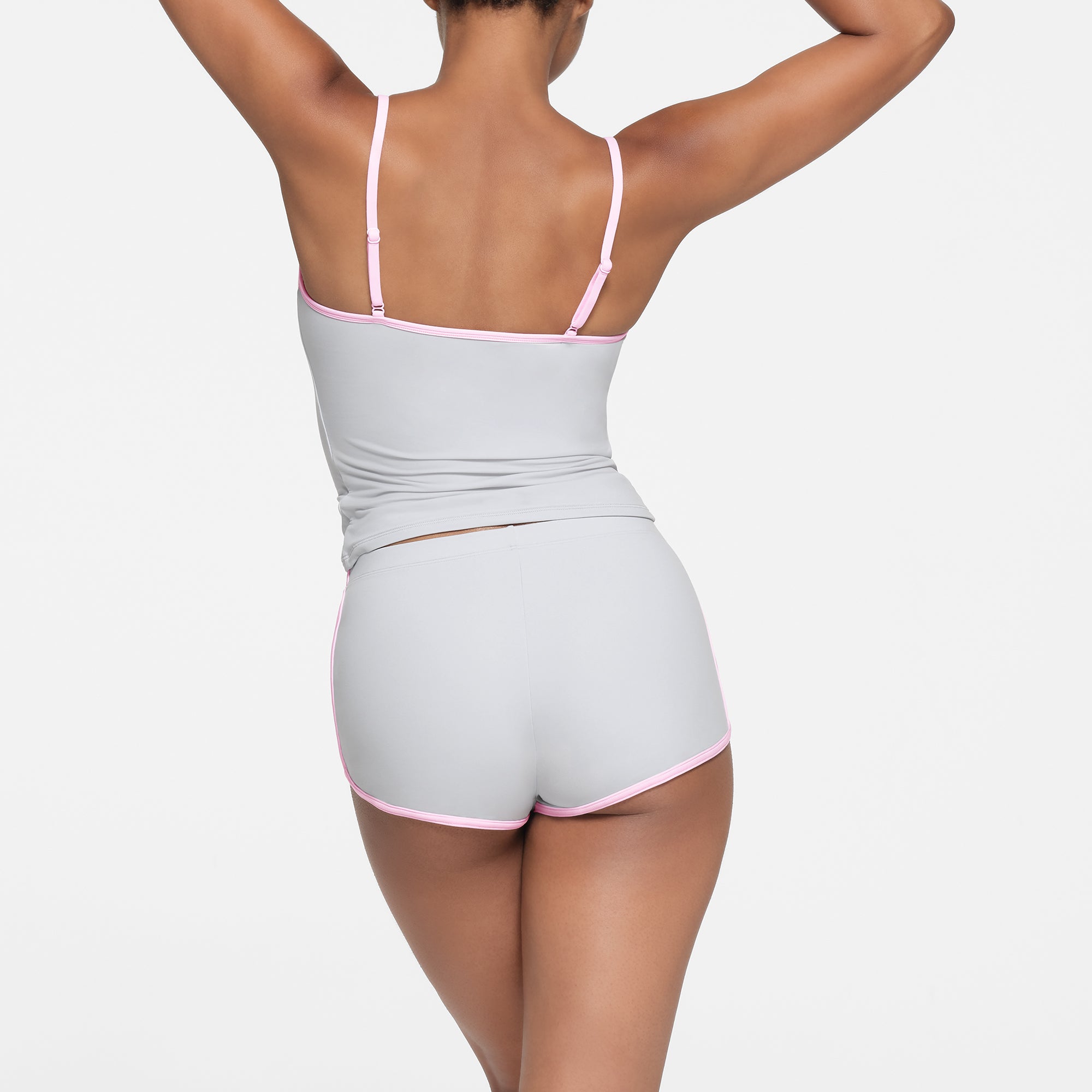 FITS EVERYBODY CONTRAST TRIM DOLPHIN SHORT | PLATINUM - Image 3