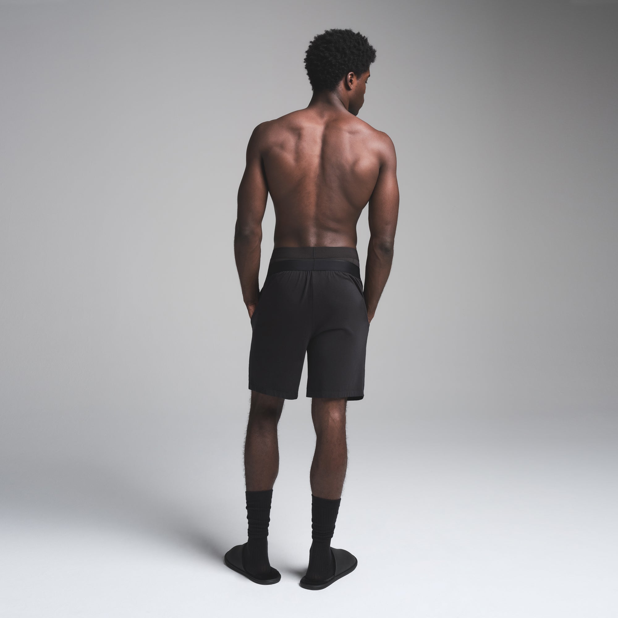 JERSEY SLEEP MENS SHORT | OBSIDIAN - Image 3