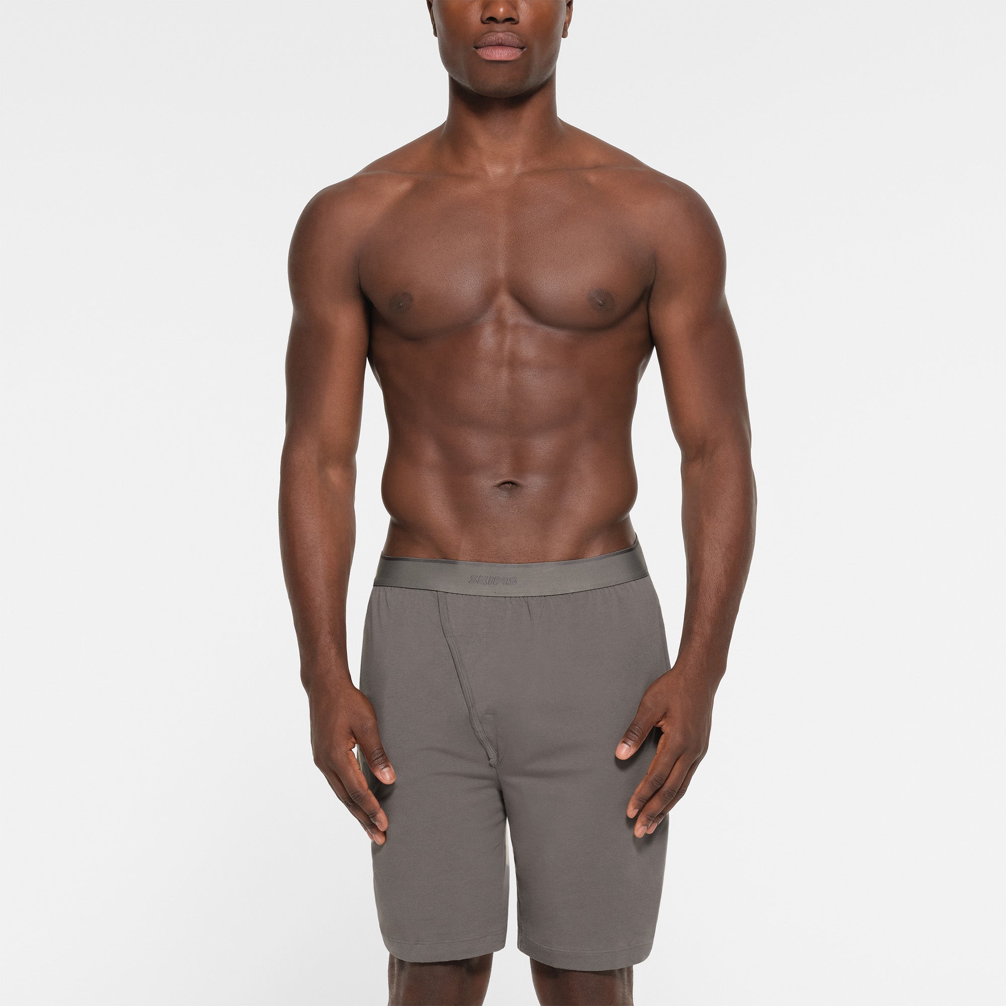 JERSEY SLEEP MENS SHORT | WASHED GUNMETAL