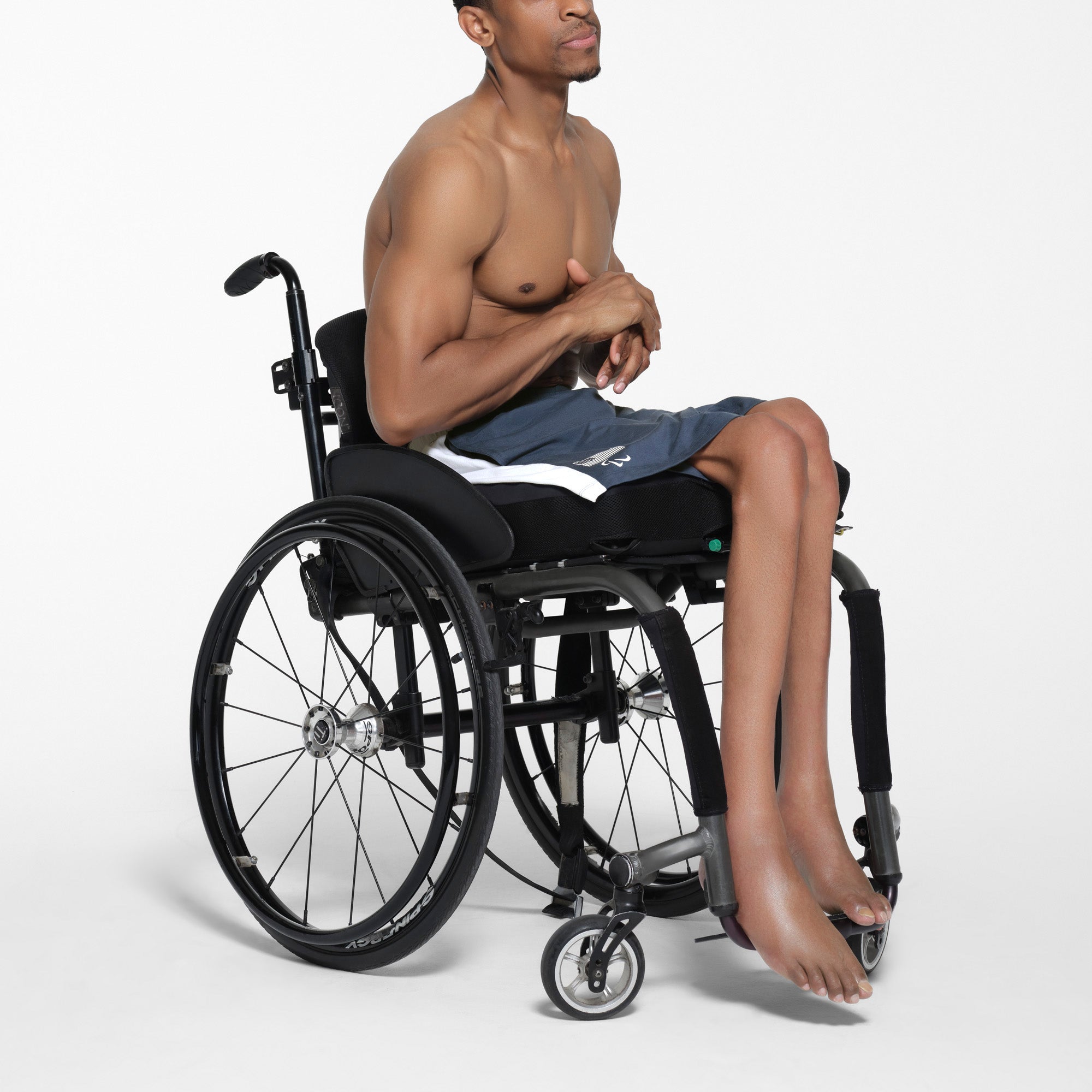 SKIMS FOR TEAM USA JERSEY SLEEP MENS PARALYMPIC SHORT | NAVY - Image 2