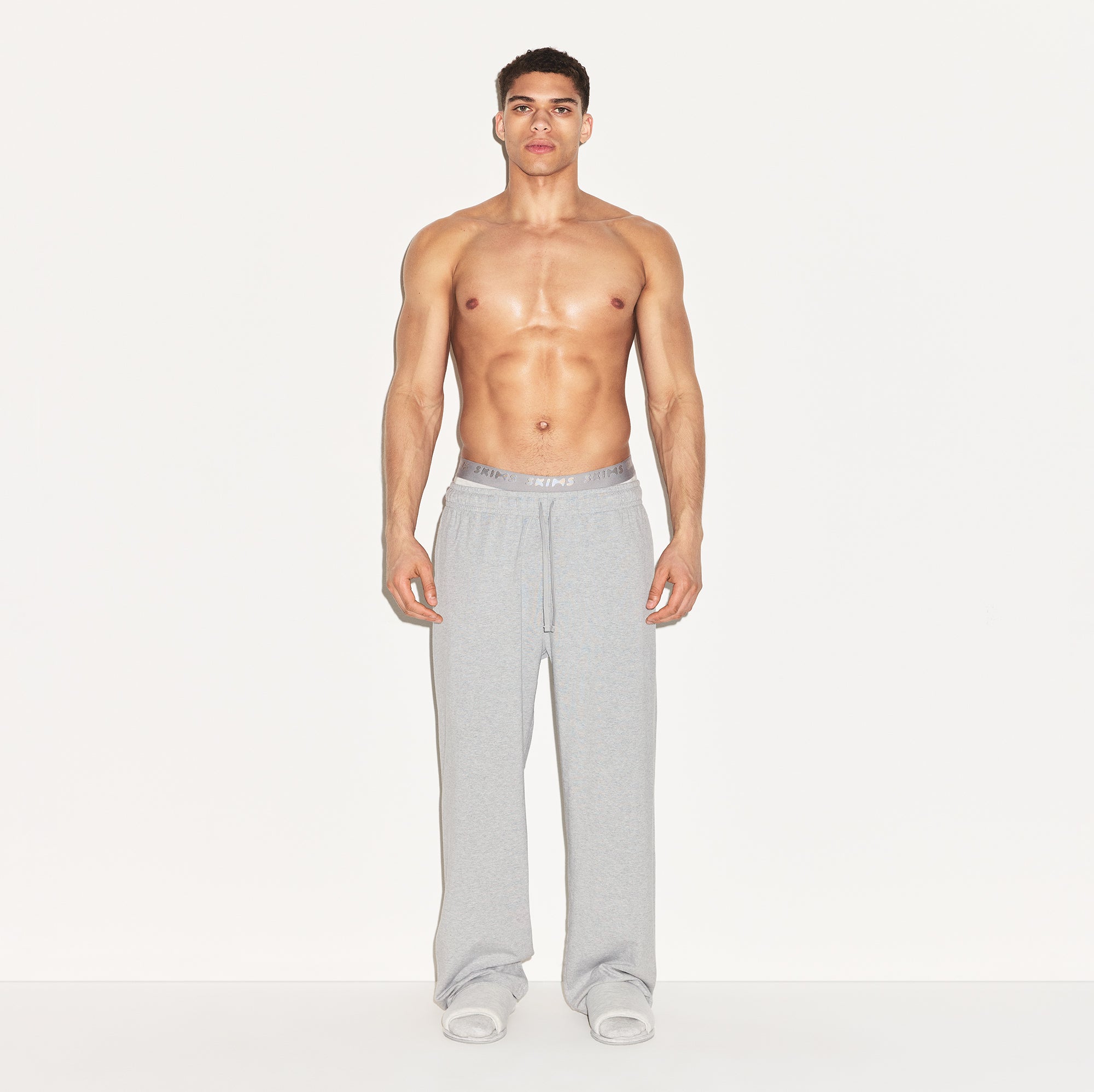 JERSEY LOUNGE MENS RELAXED STRAIGHT LEG PANT | HEATHER GREY - Image 2