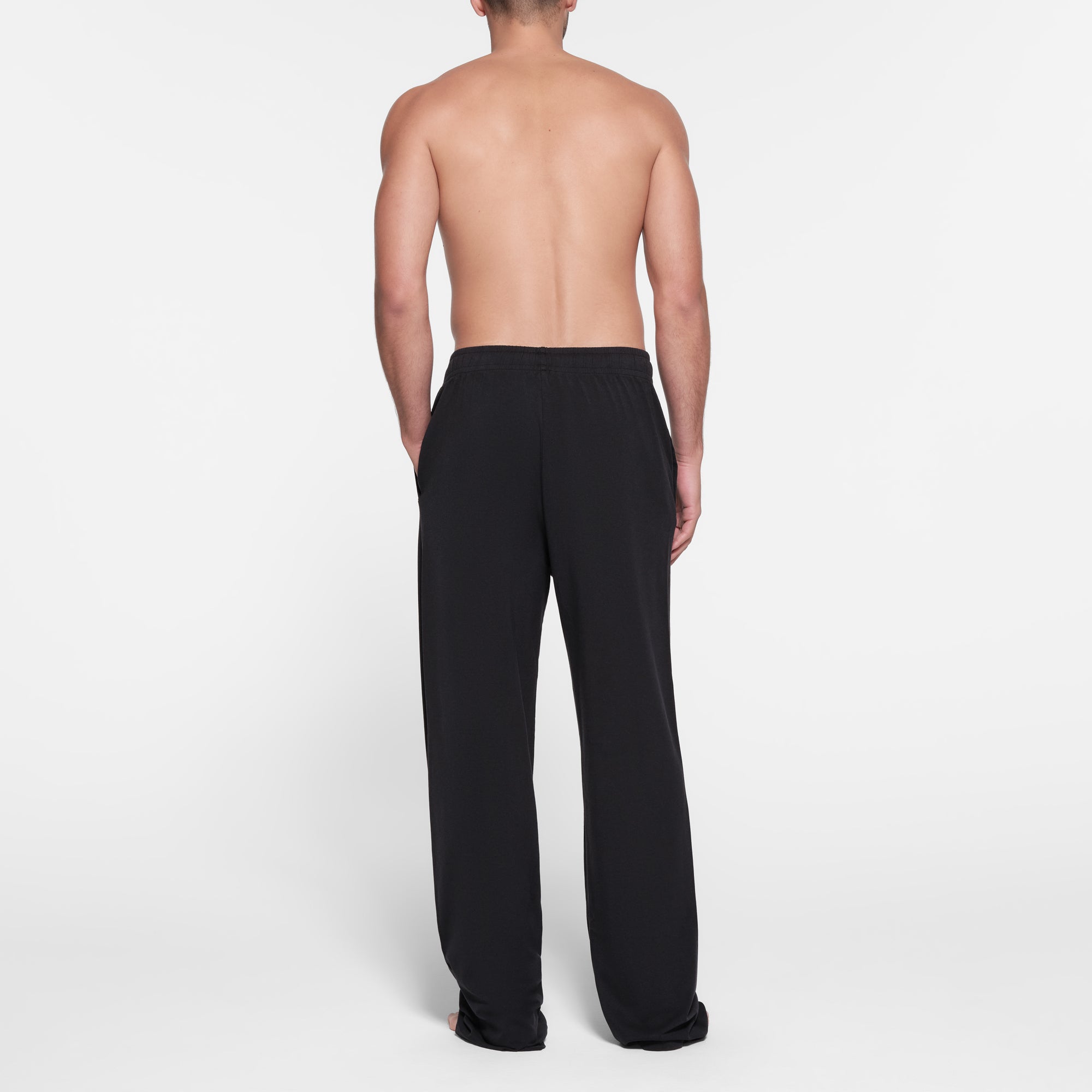 JERSEY LOUNGE MENS RELAXED STRAIGHT LEG PANT | OBSIDIAN - Image 3