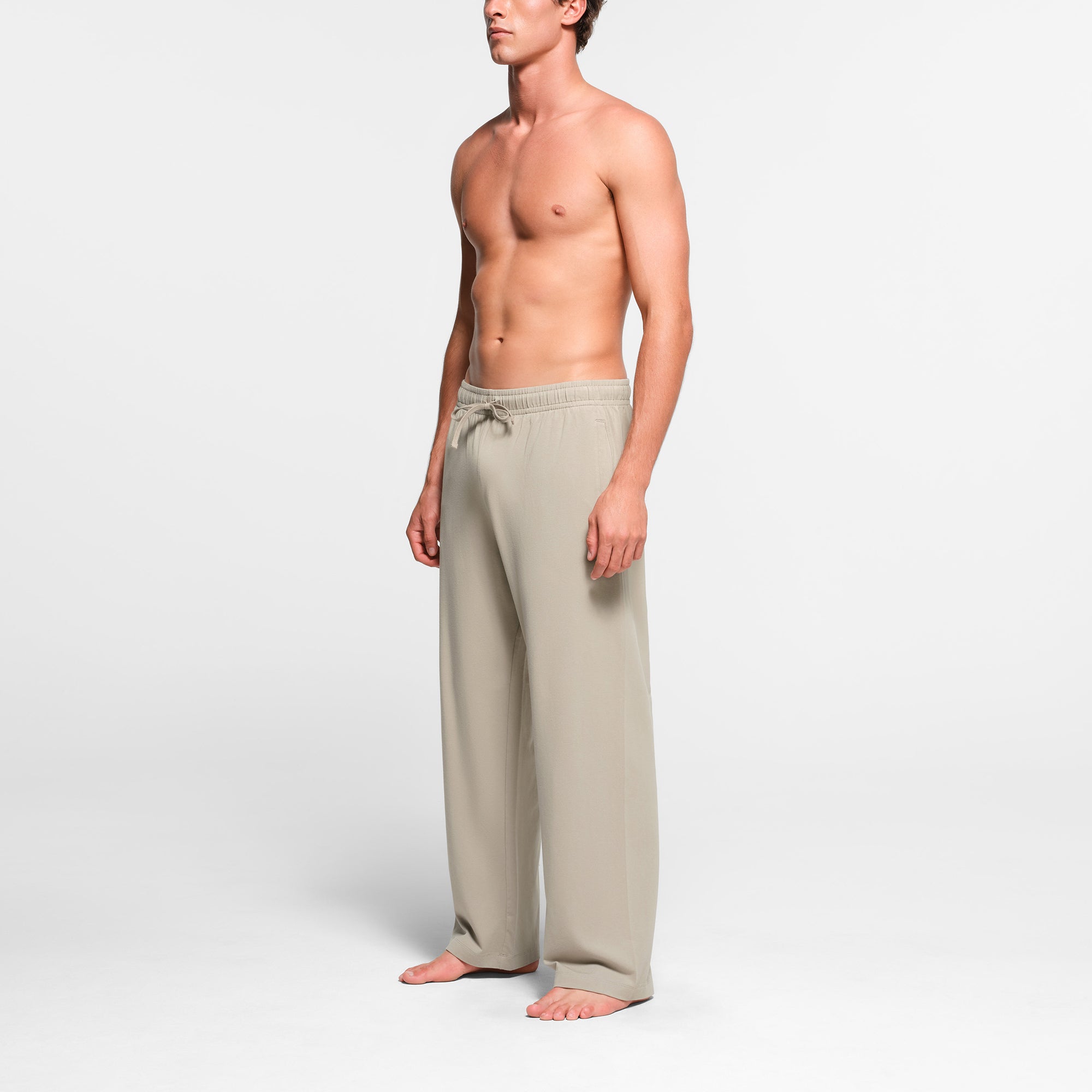 JERSEY LOUNGE MENS RELAXED STRAIGHT LEG PANT | SHALE - Image 2