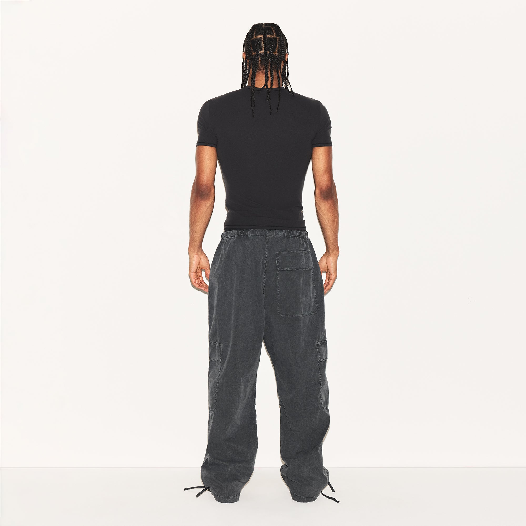 WOVEN MENS CARGO PANT | ASH - Image 4