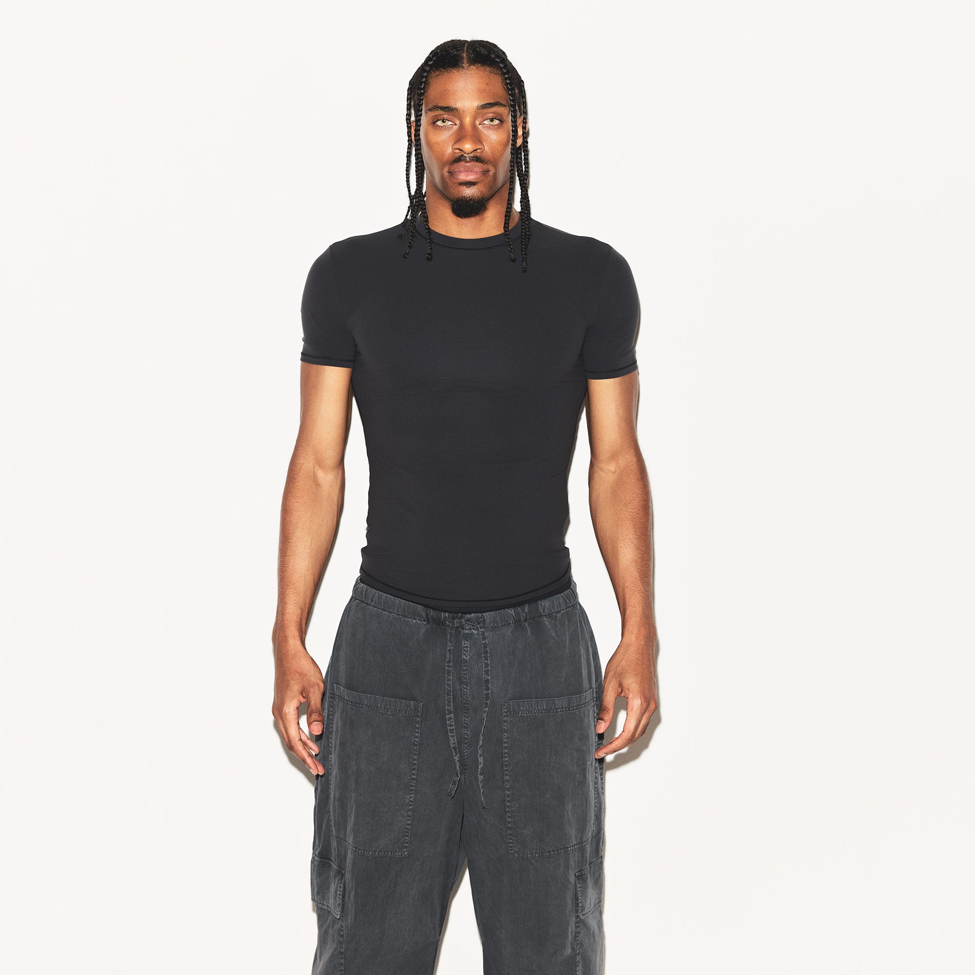 WOVEN MENS CARGO PANT | ASH - Image 2