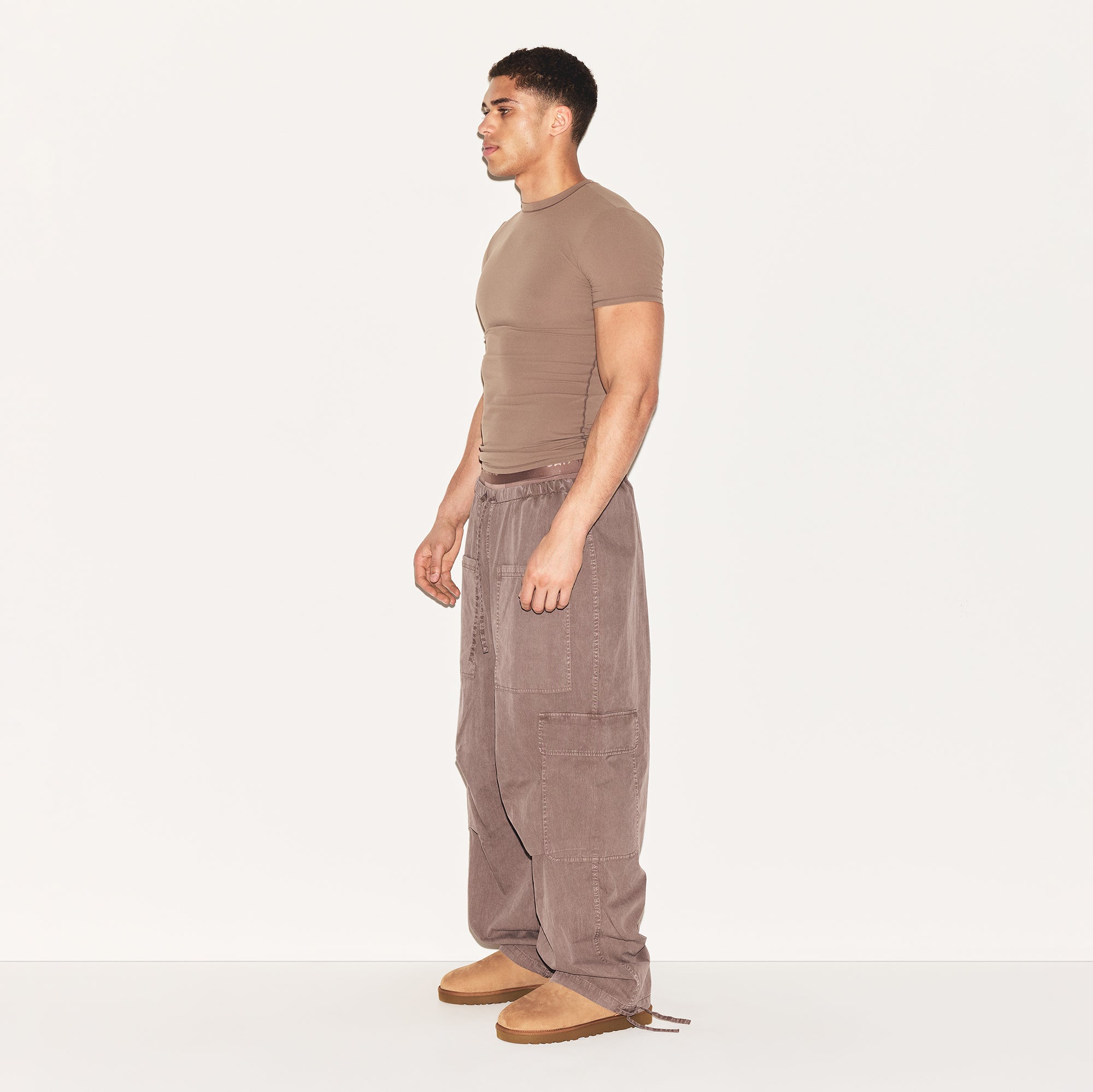 WOVEN MENS CARGO PANT | UMBER - Image 2