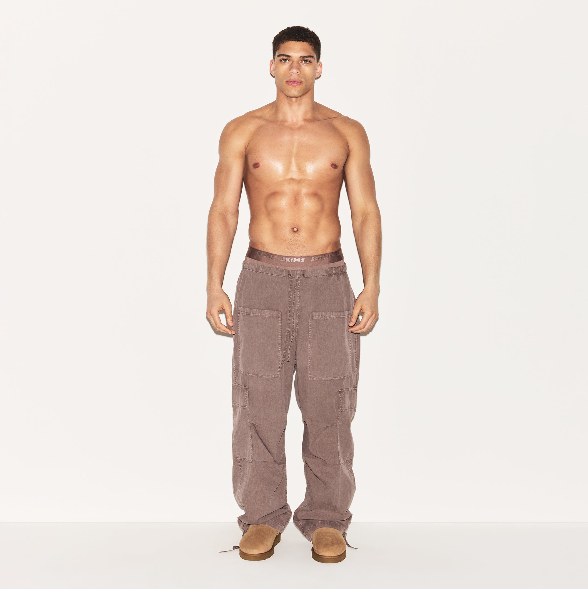 WOVEN MENS CARGO PANT | UMBER - Image 4