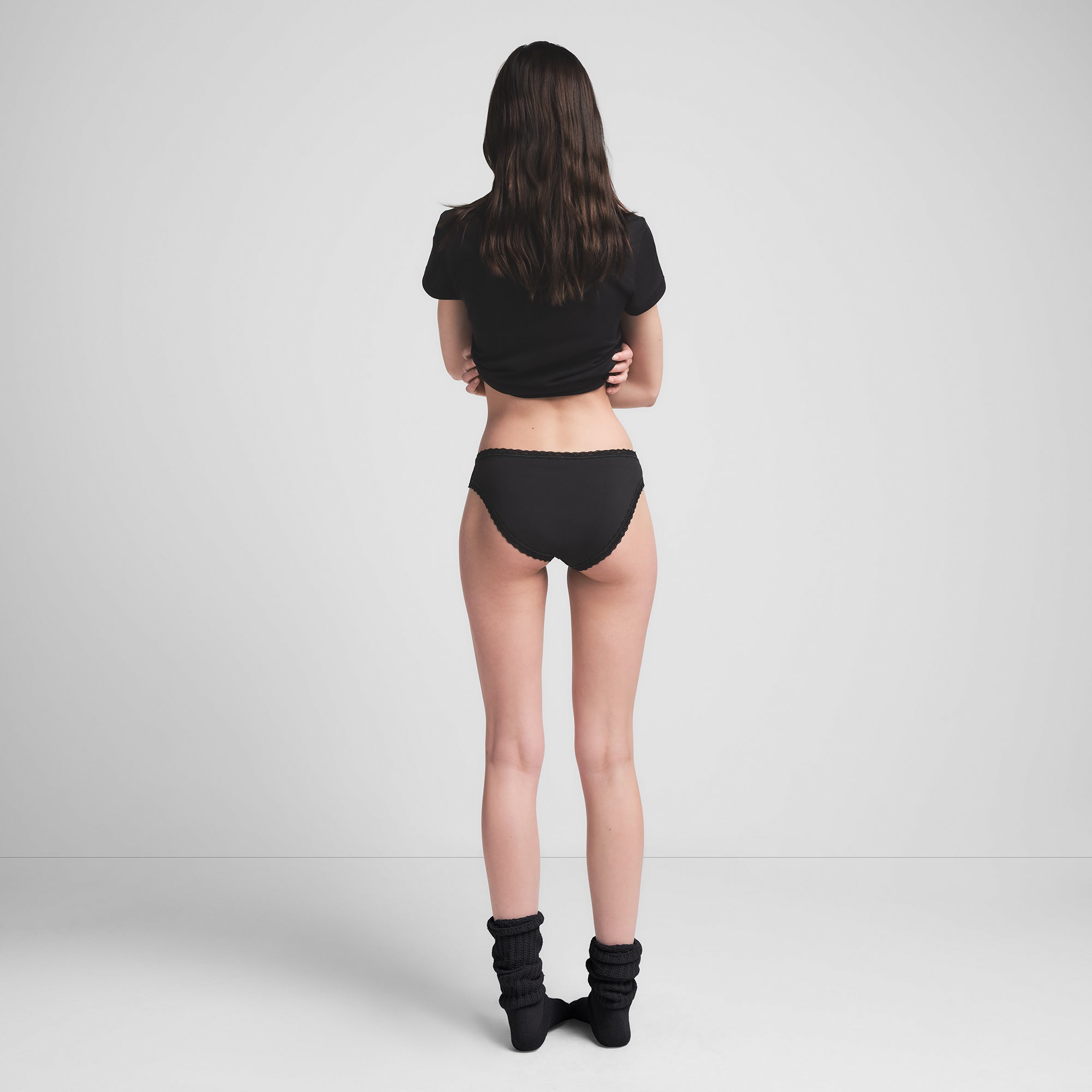LIGHTWEIGHT COTTON LACE BRIEF | SOOT - Image 4