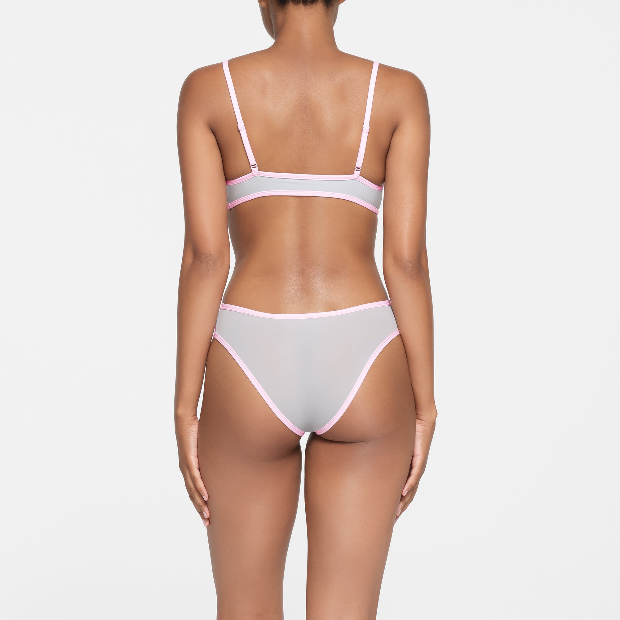 FITS EVERYBODY CONTRAST TRIM CHEEKY BRIEF | PLATINUM - Image 3
