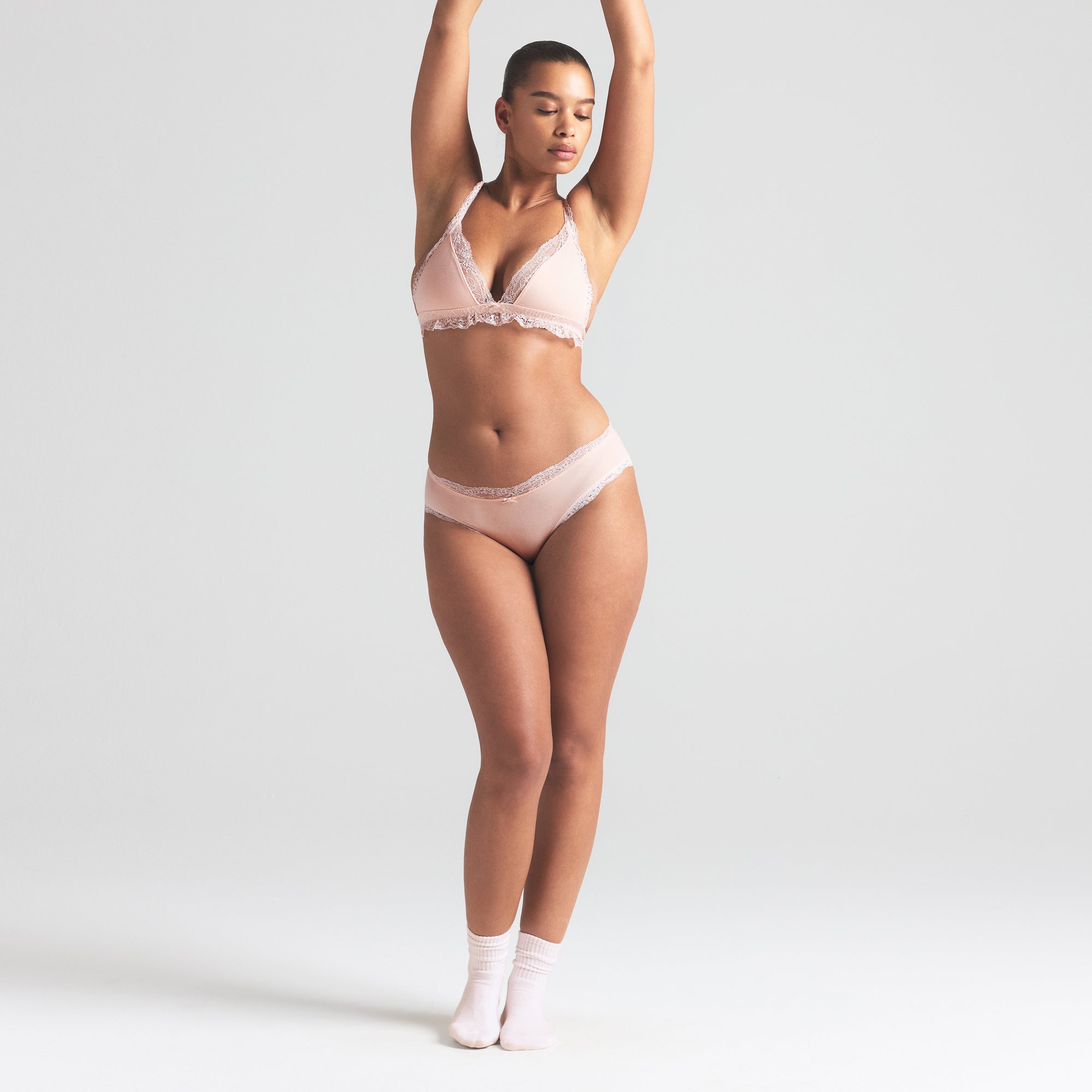 COTTON JERSEY LACE BRIEF | PRIMROSE - Image 2