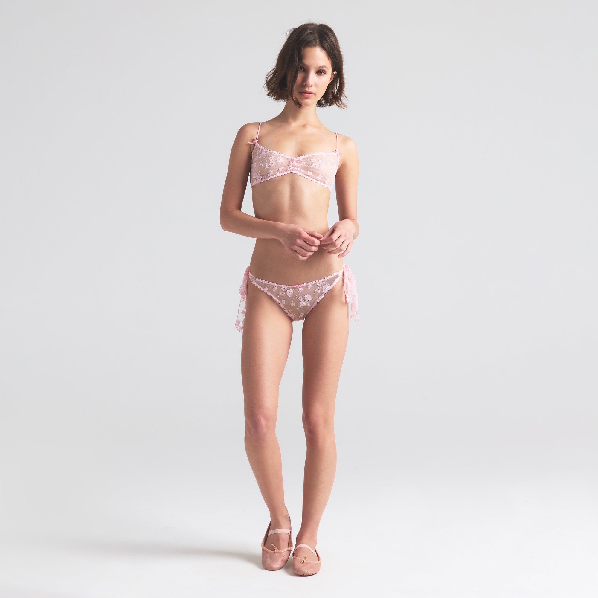 SPRING INTIMATES TIE SIDE BRIEF | CHERRY BLOSSOM TWO TONE