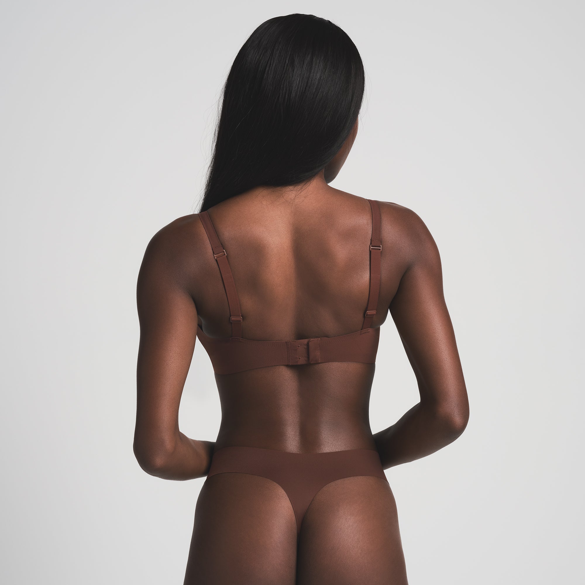NAKED PLUNGE BRALETTE | COCOA - Image 3