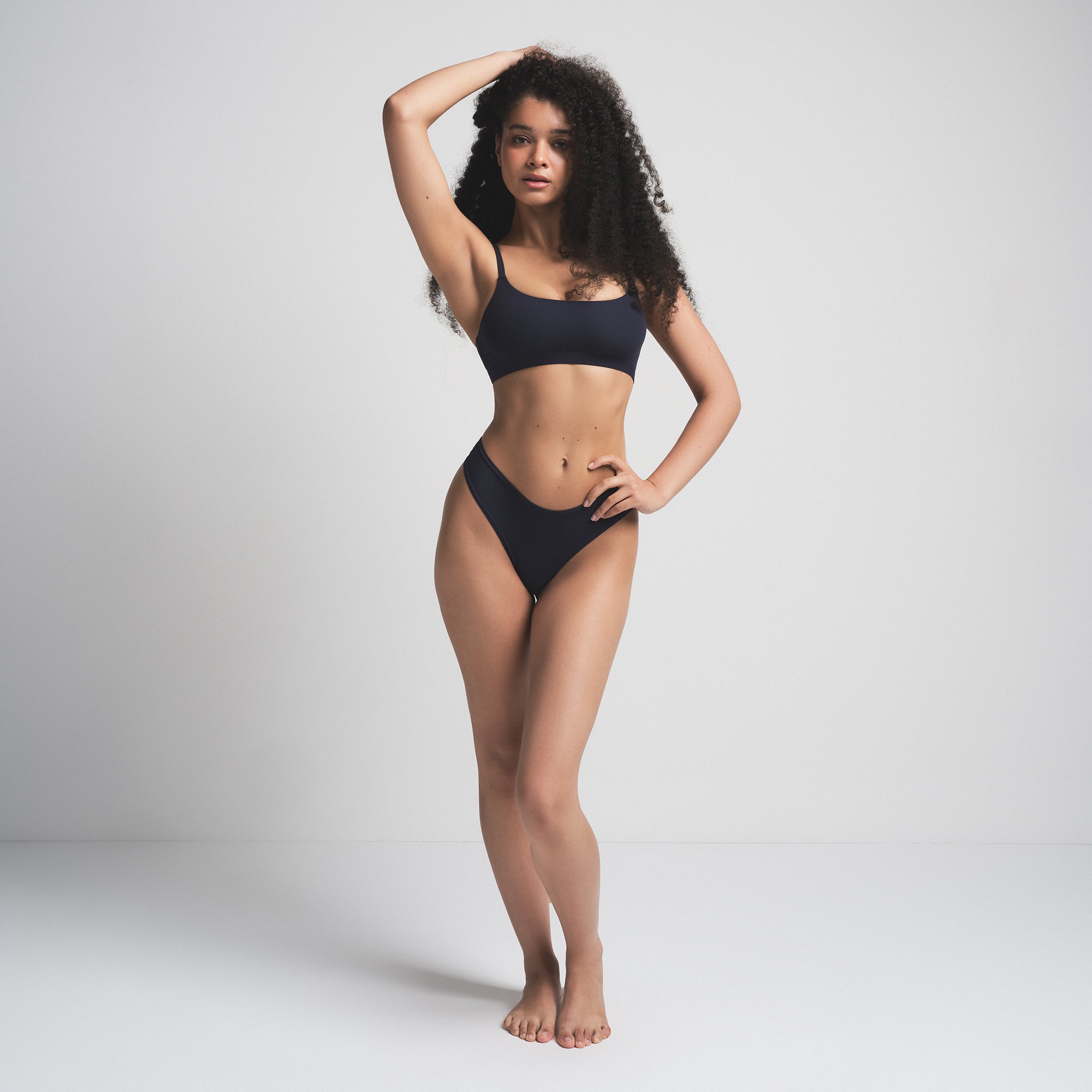 FITS EVERYBODY SCOOP BRALETTE 2-PACK | ONYX SNOWFLAKE FAIR ISLE AND NAVY - Image 2