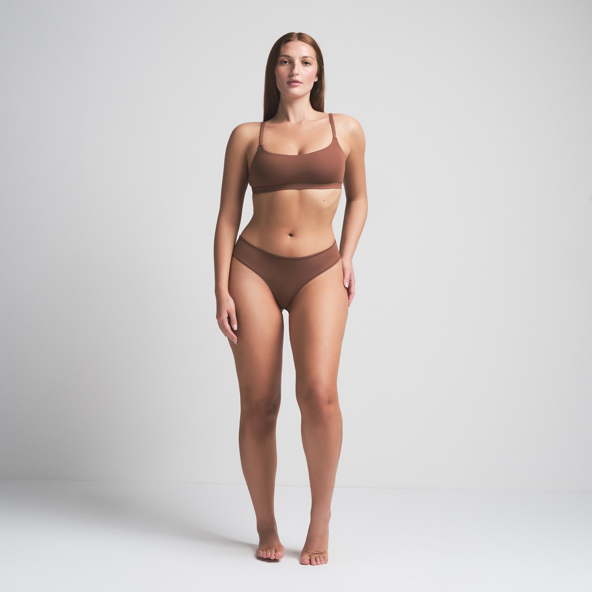 FITS EVERYBODY SCOOP BRALETTE 2-PACK | RED SNOWFLAKE FAIR ISLE AND BRANDY