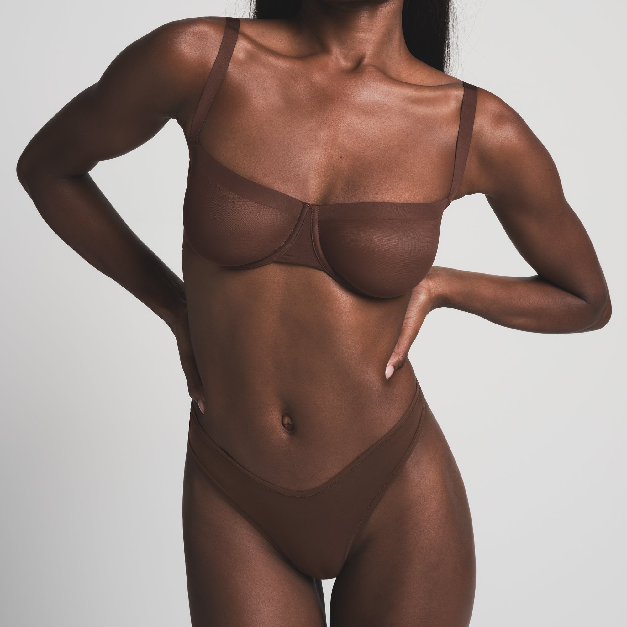 NO SHOW UNLINED BALCONETTE BRA | COCOA - Image 2