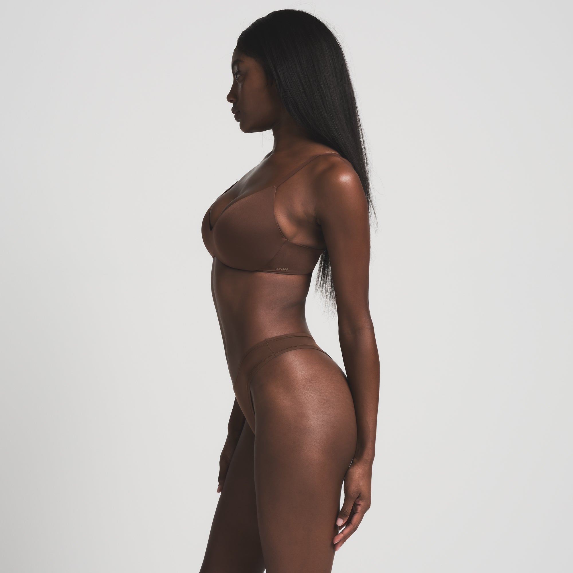 WIRELESS FORM PUSH-UP PLUNGE BRA | COCOA - Image 3