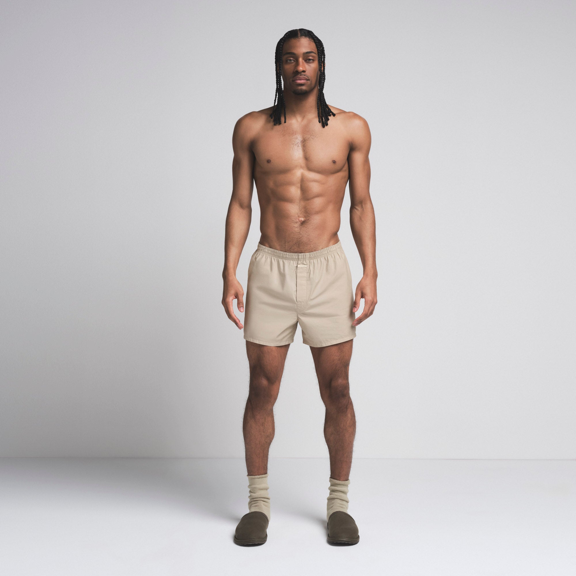 COTTON POPLIN MENS BOXER 3-PACK | STONE SLATE MULTI - Image 8