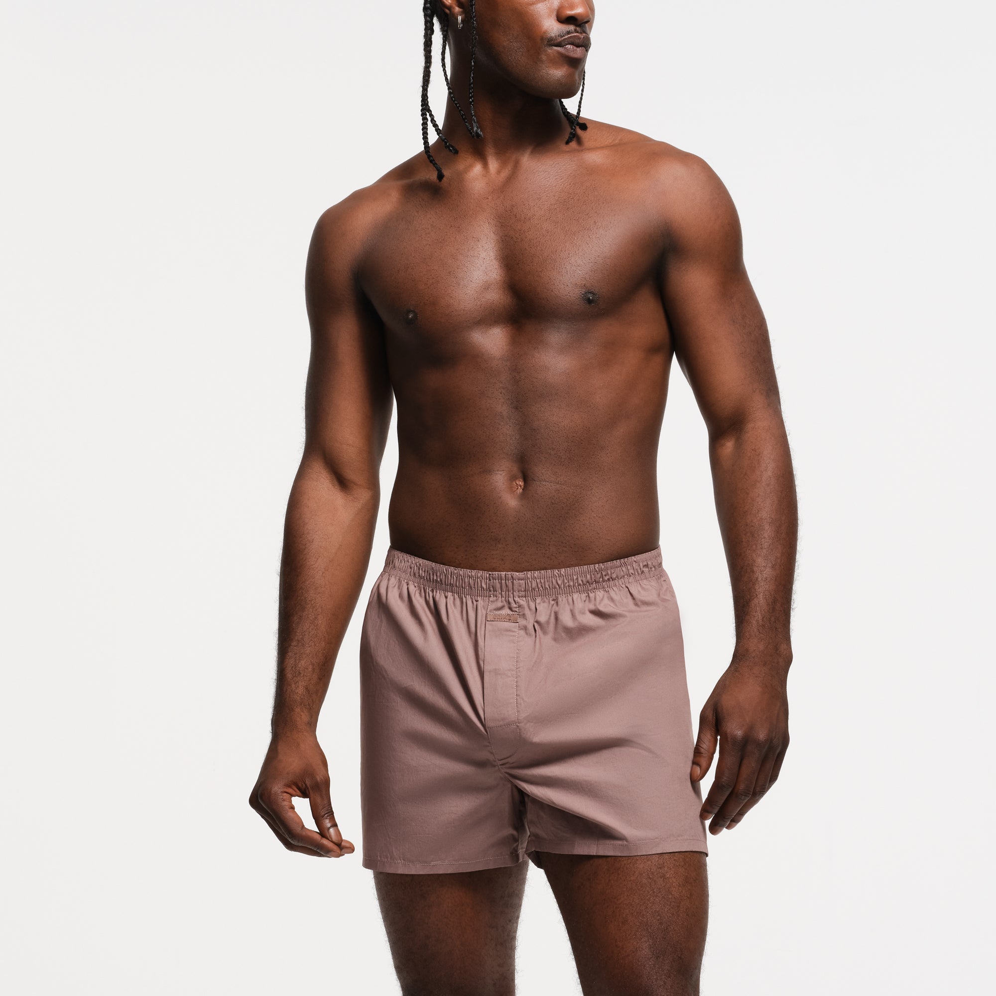 COTTON POPLIN MENS BOXER 3-PACK | UMBER MULTI - Image 5