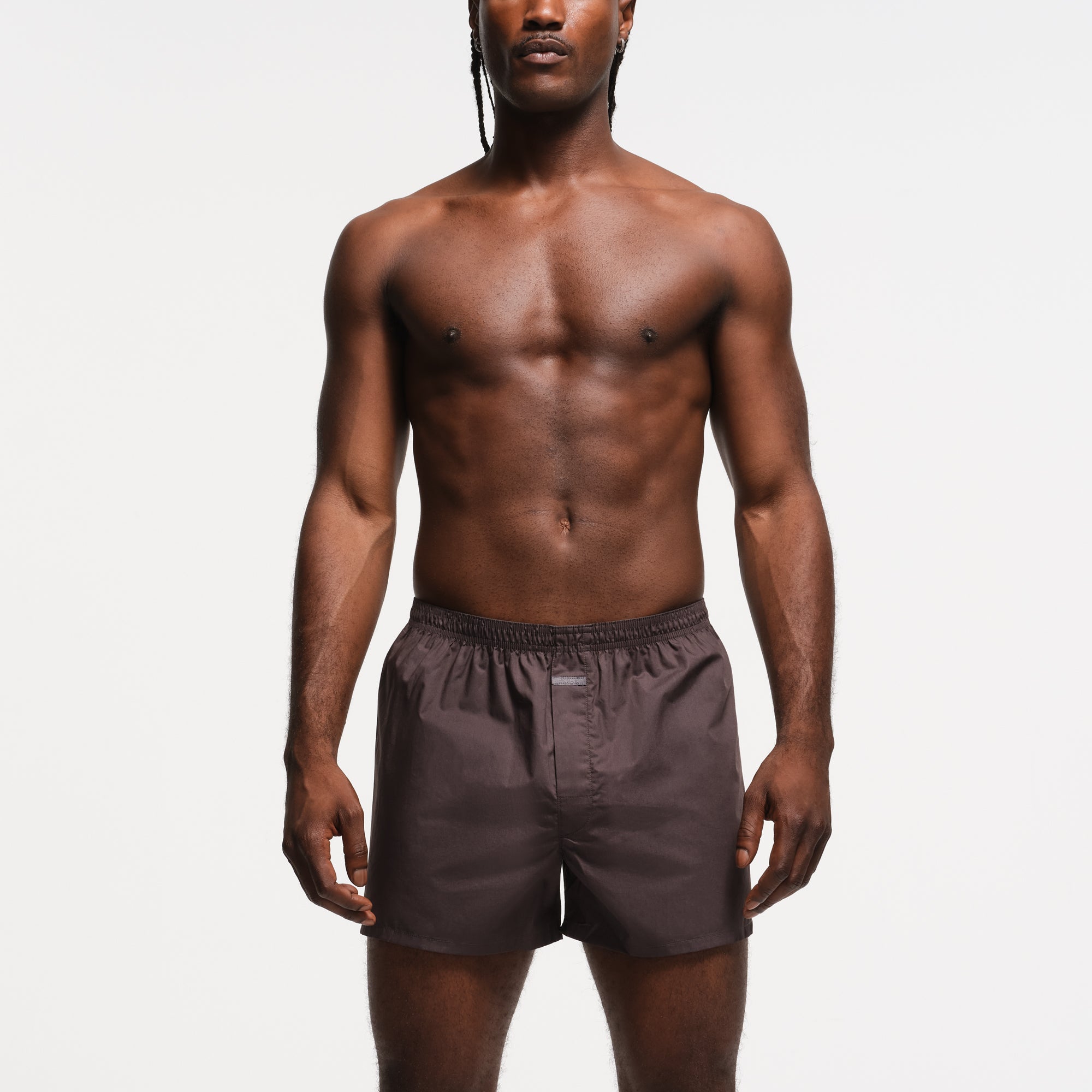 COTTON POPLIN MENS BOXER 3-PACK | UMBER MULTI - Image 6