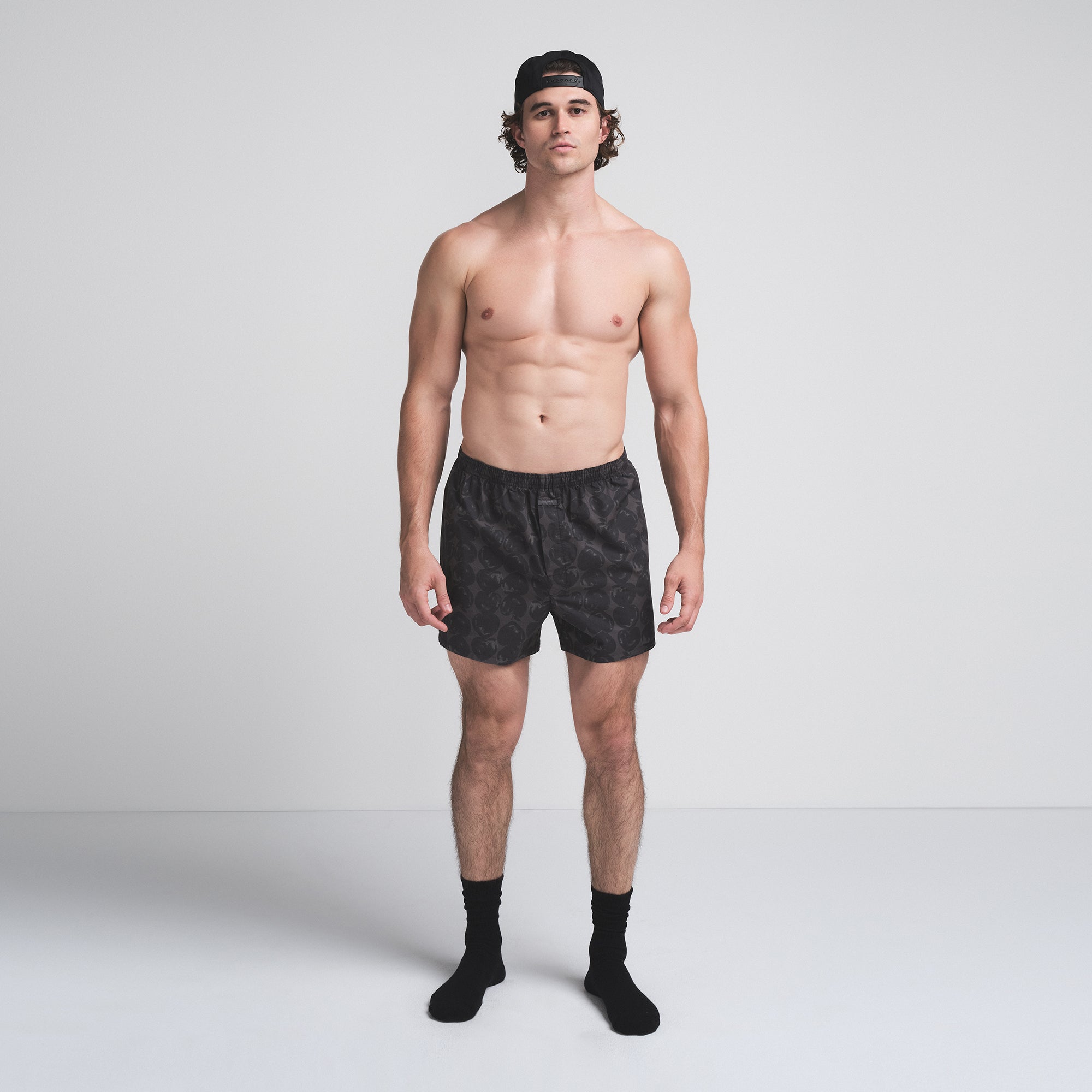 COTTON POPLIN MENS BOXER | APPLE HEART PRINT