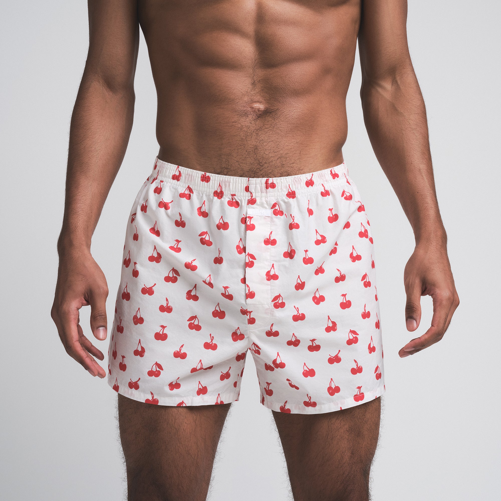 COTTON POPLIN MENS BOXER | ANALOG CHERRIES PRINT - Image 4