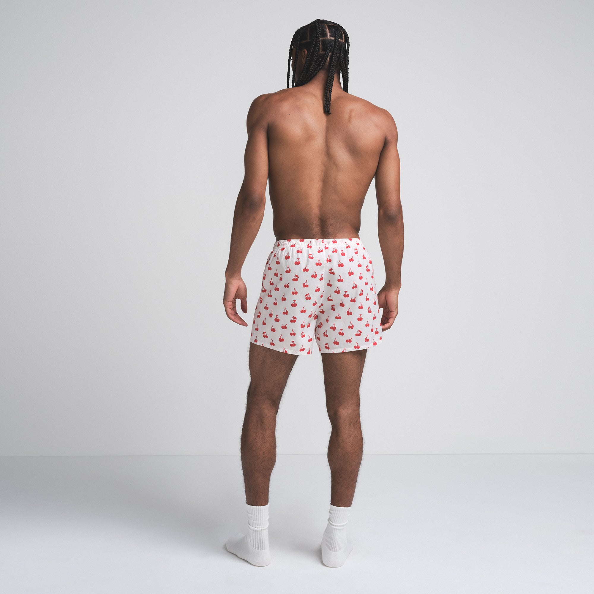 COTTON POPLIN MENS BOXER | ANALOG CHERRIES PRINT - Image 3
