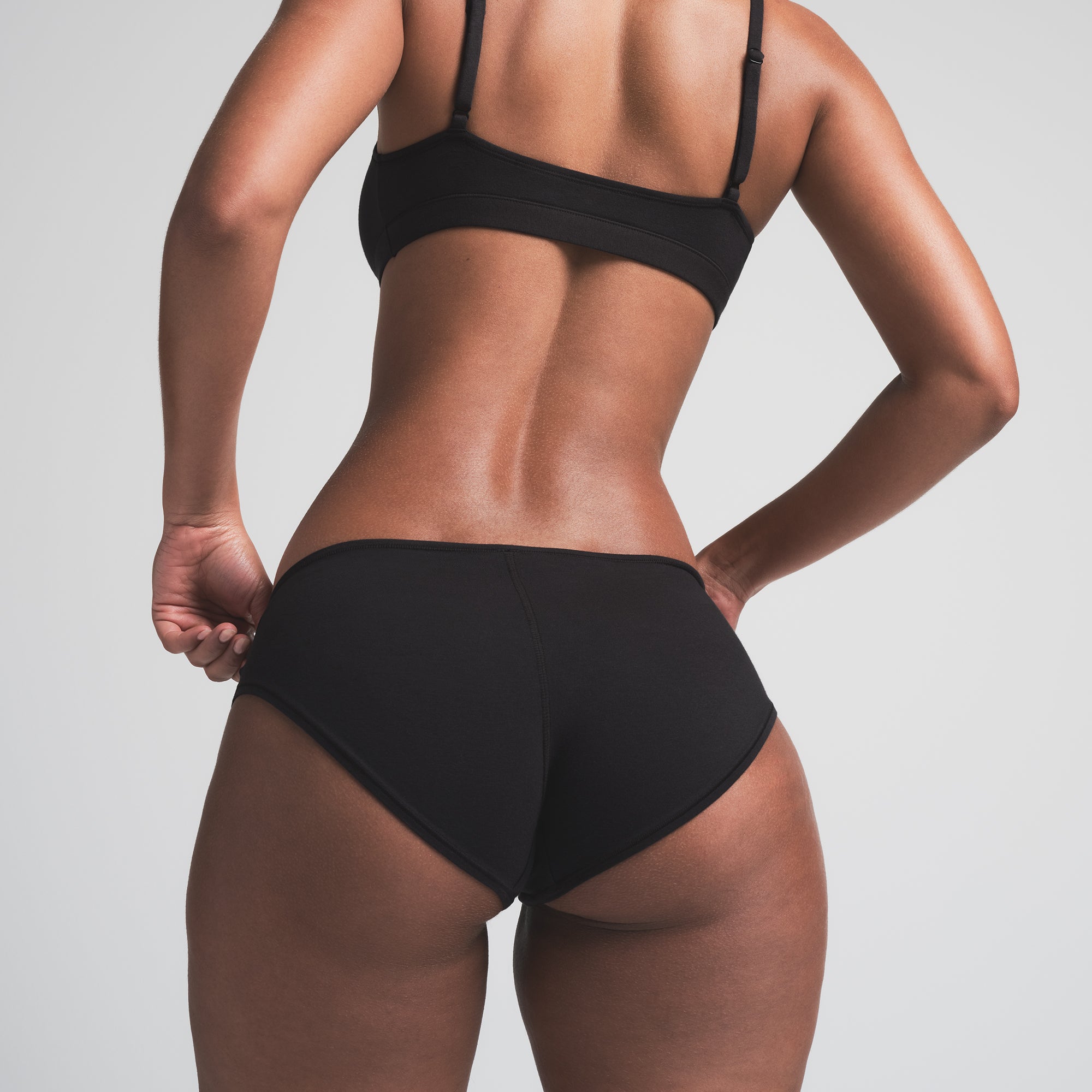 COTTON JERSEY HEART HIPSTER | SOOT - Image 3