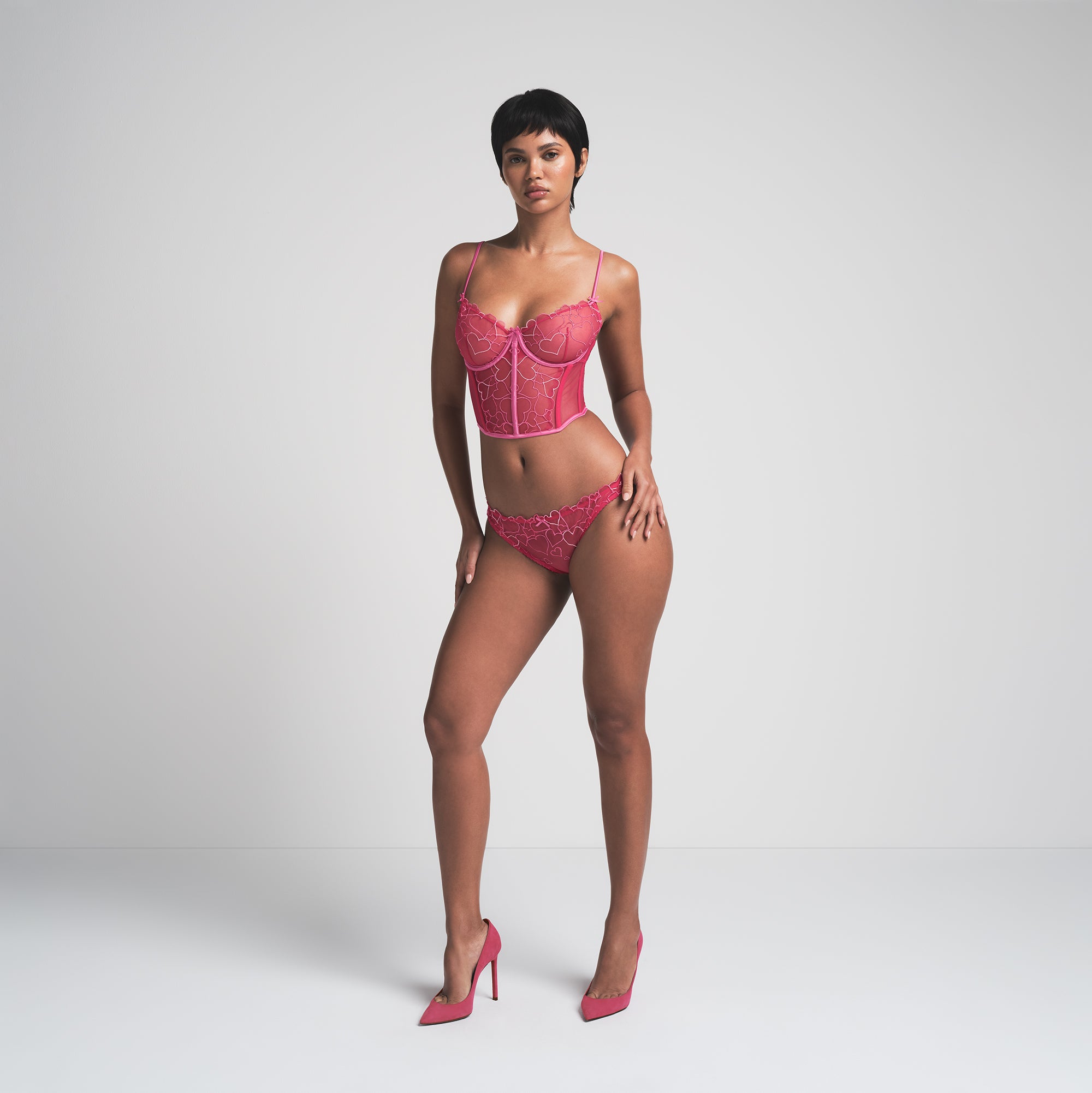 EMBROIDERED TULLE CROPPED CORSET | PUNCH