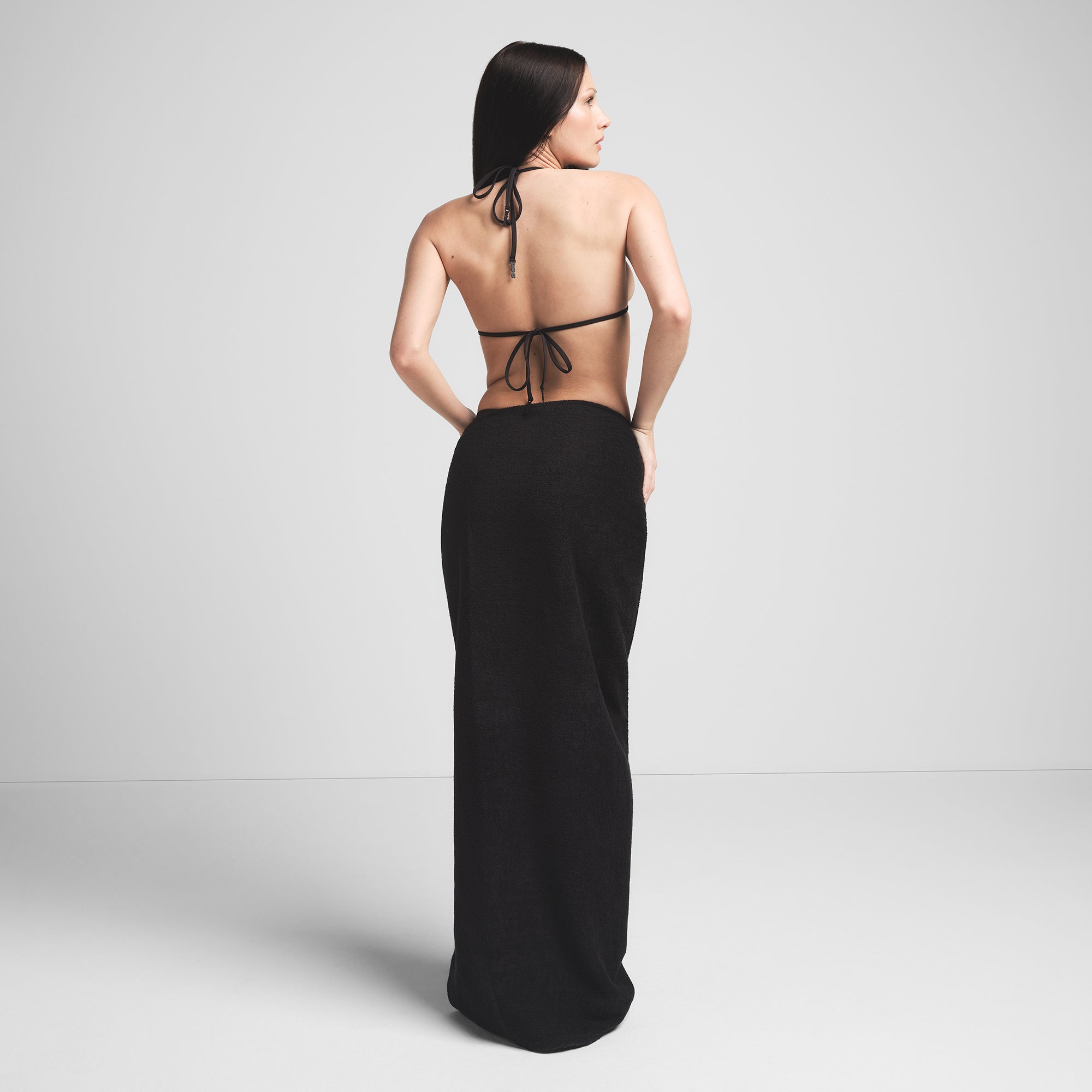 TERRY COVER-UPS TIE SARONG | ONYX - Image 5