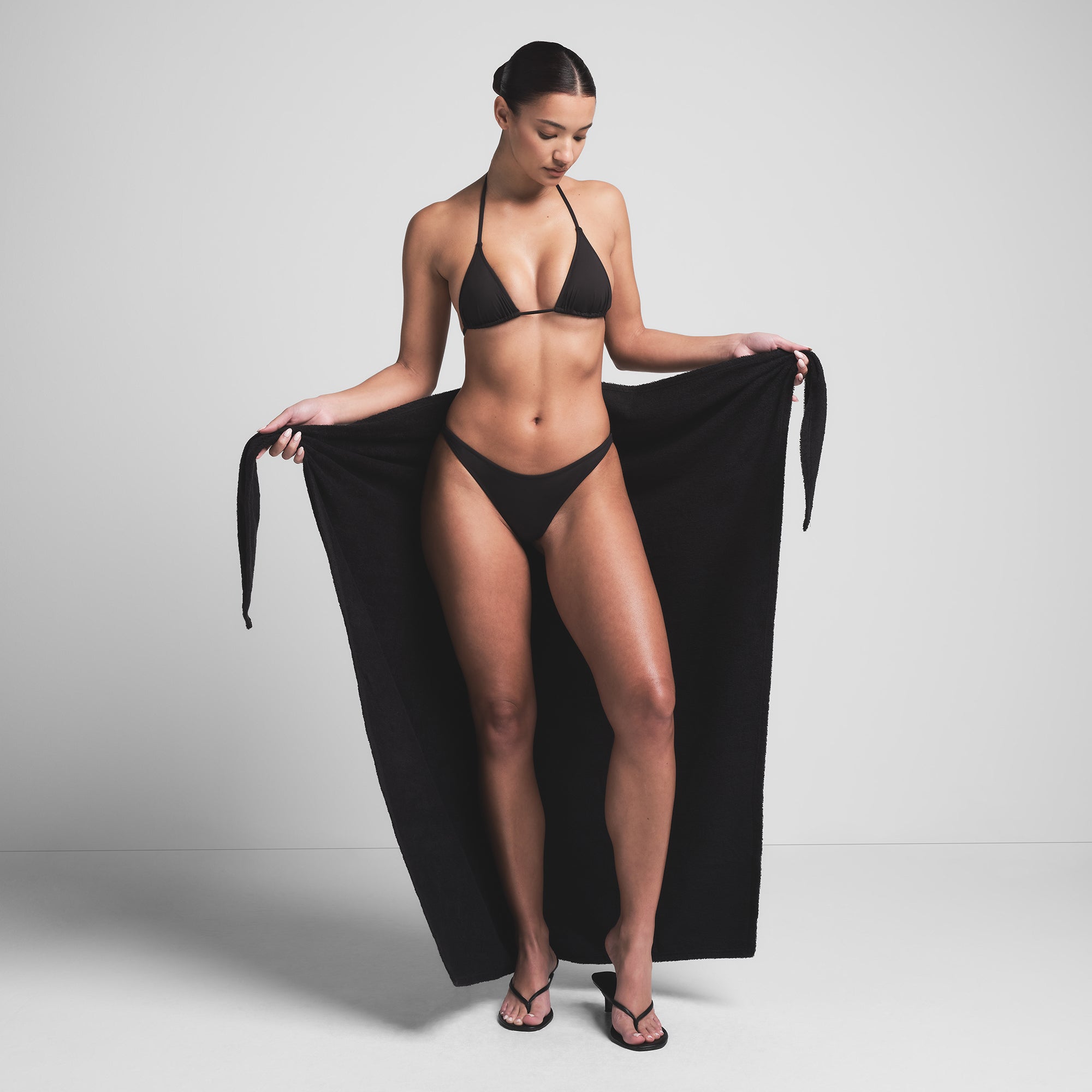 TERRY COVER-UPS TIE SARONG | ONYX - Image 2