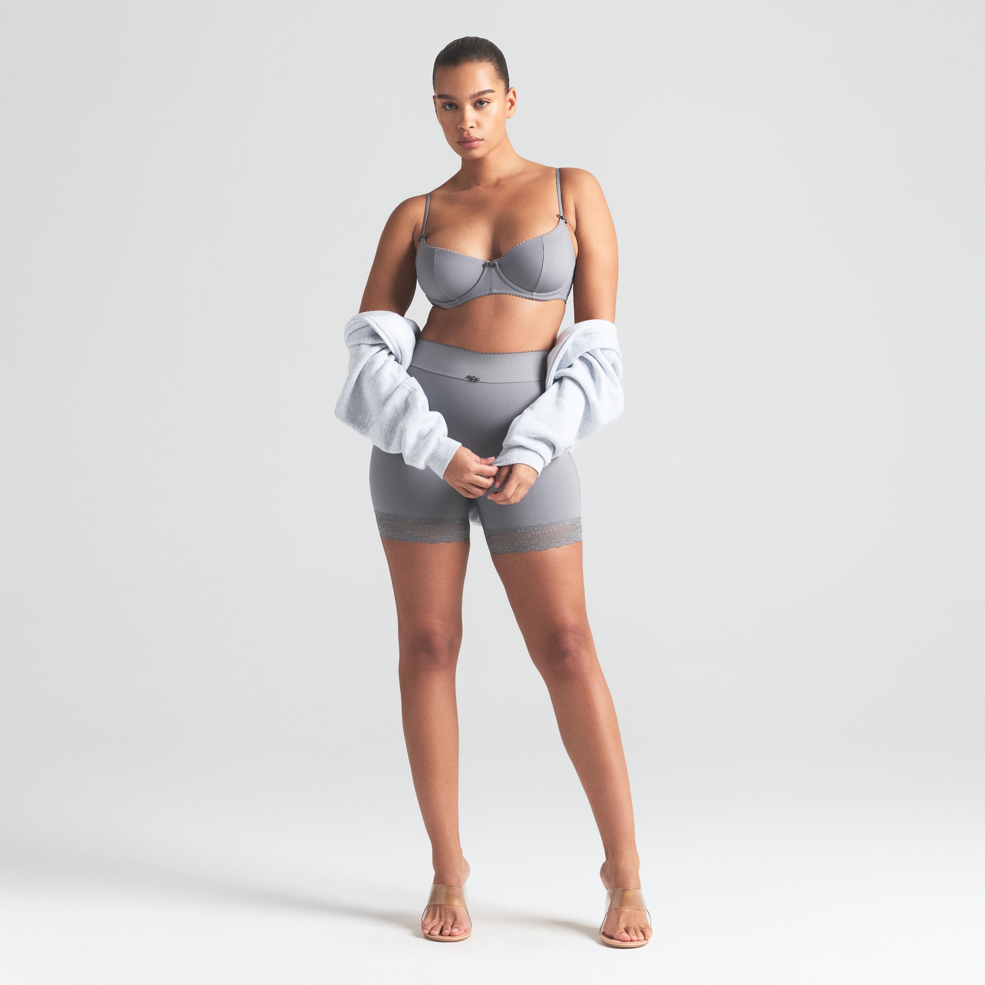 VINTAGE SHAPEWEAR UNLINED DEMI BRA | SHADOW - Image 2