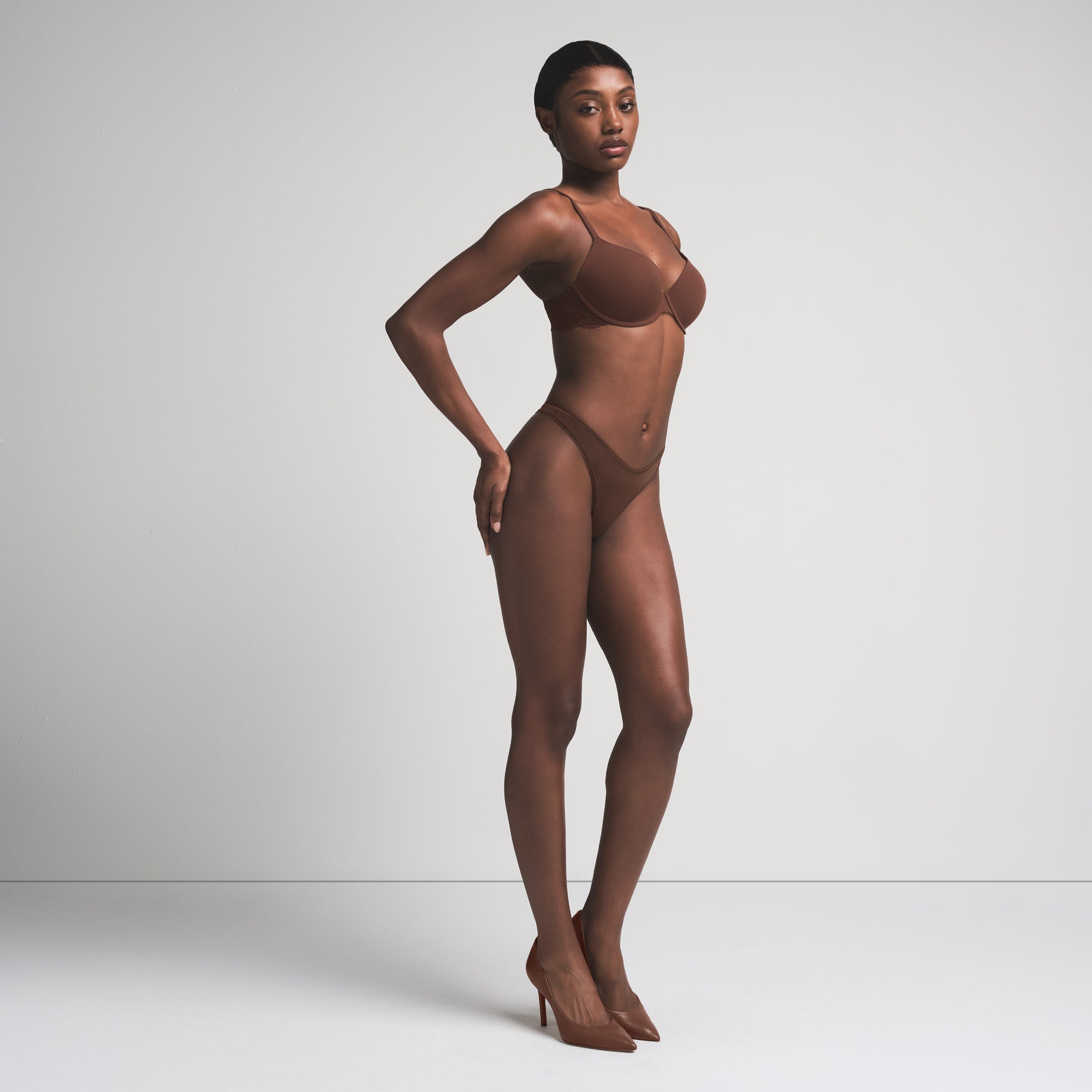 FITS EVERYBODY LACE WING T-SHIRT BRA | COCOA - Image 5