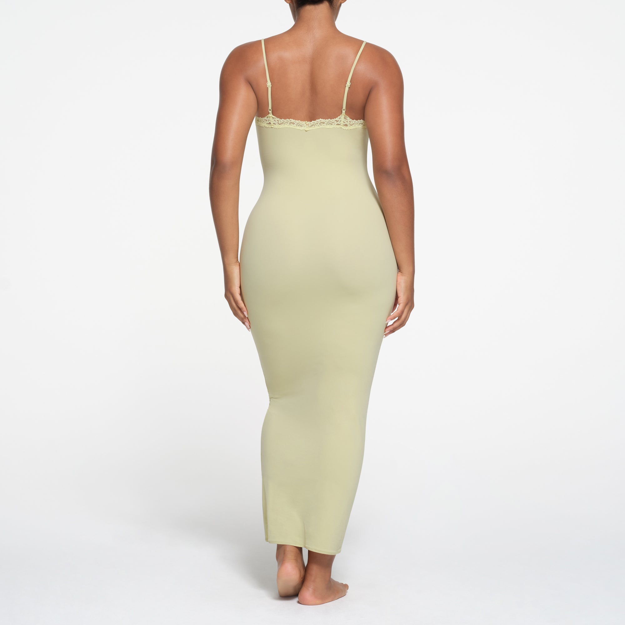 FITS EVERYBODY LACE LONG SLIP DRESS | SAGE - Image 3